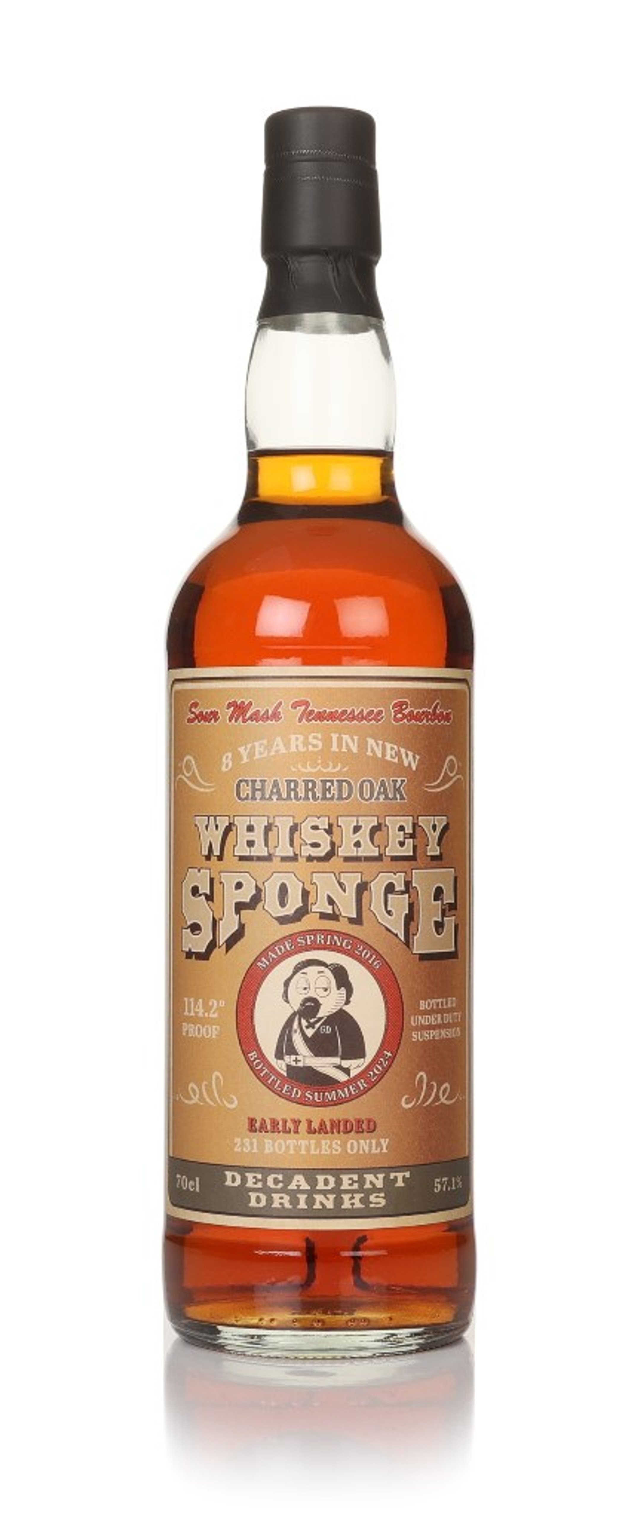 Tennessee Bourbon 8 Year Old 2016 - Whisky Sponge Special Edition (Decadent Drinks) 70cl