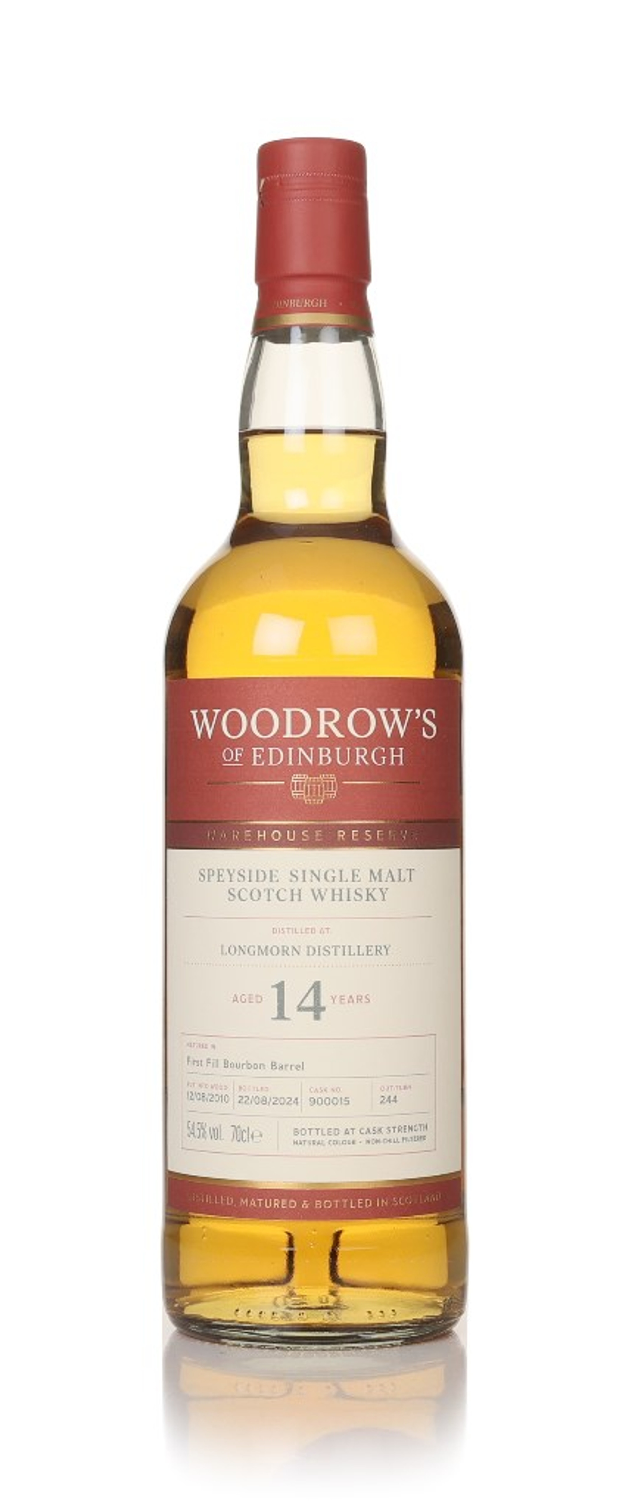 Longmorn 14 Year Old 2010 (cask 900015) - Woodrow's of Edinburgh 70cl