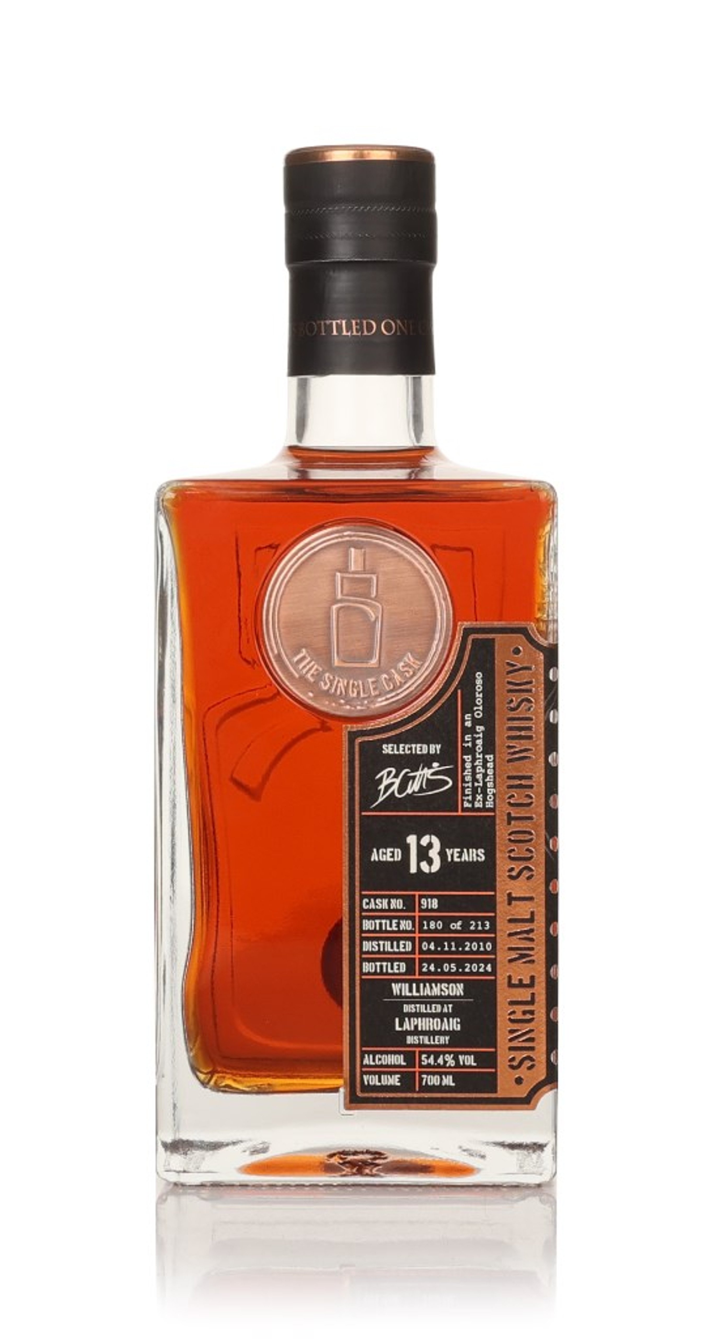 Williamson 13 Year Old 2010 (cask 918) - The Single Cask 70cl