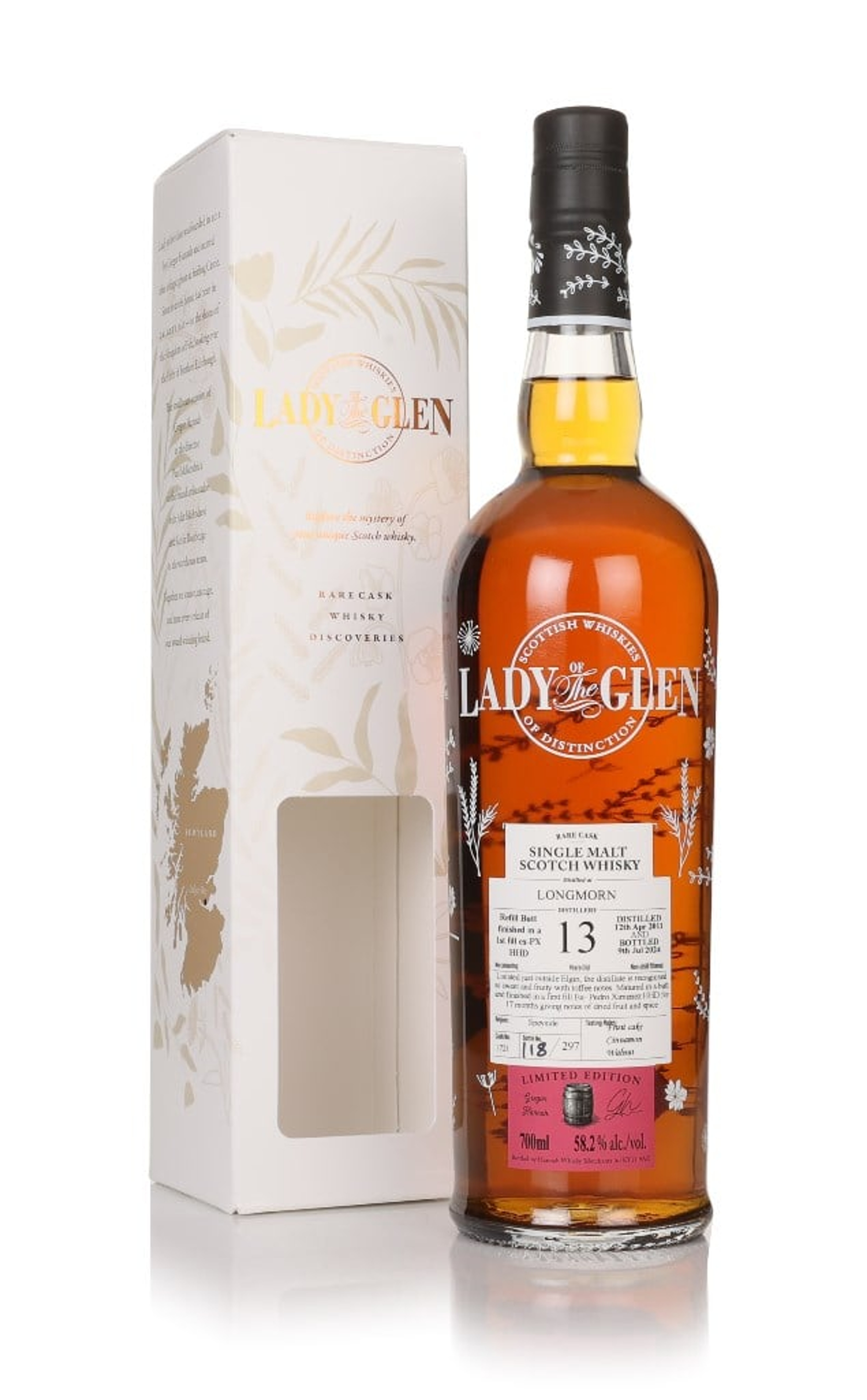 Longmorn 13 Year Old 2011 (cask 1721) - Lady of the Glen (Hannah Whisky Merchants) 70cl