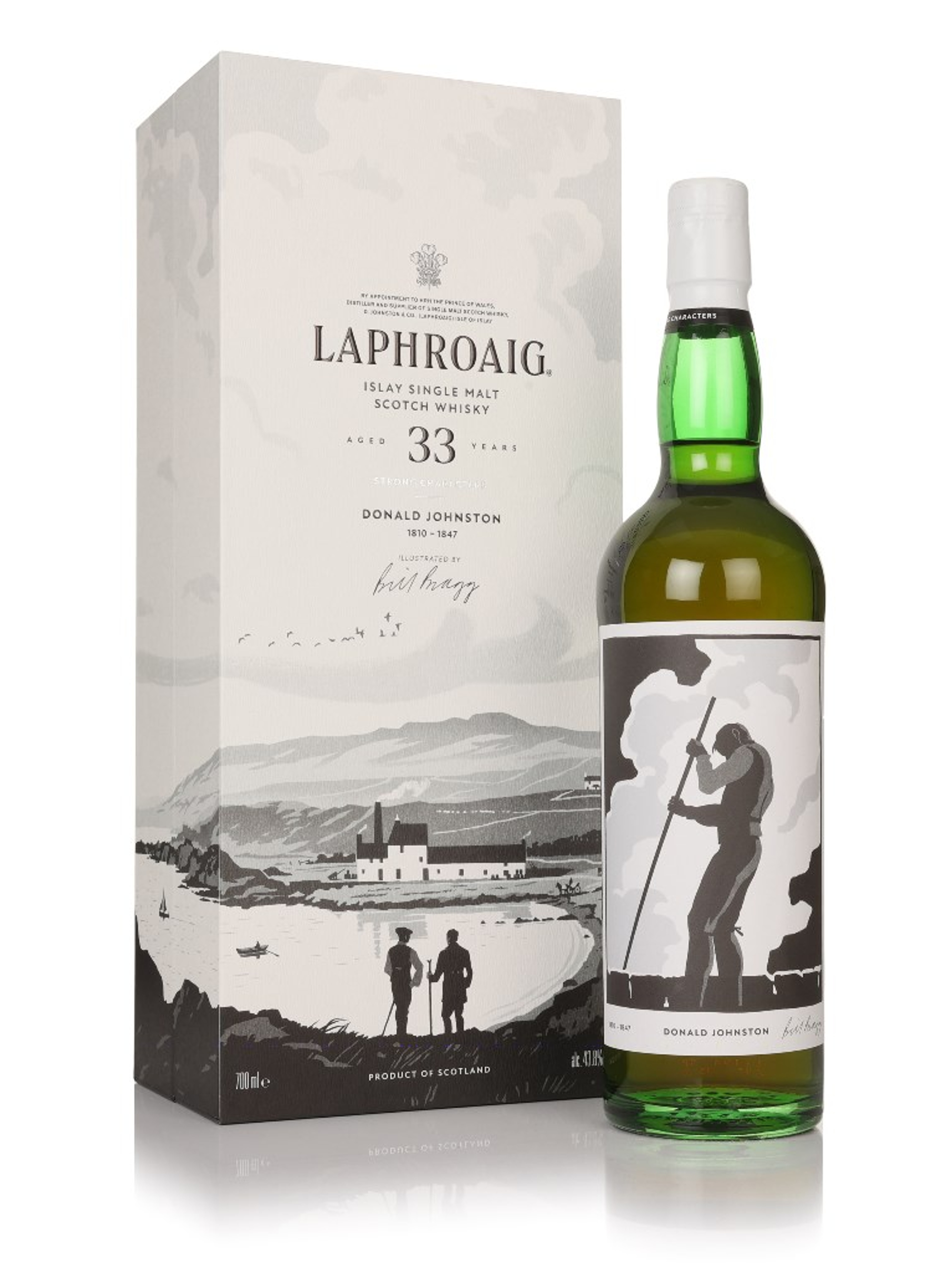 Laphroaig 33 Year Old Strong Characters - Donald Johnston 70cl