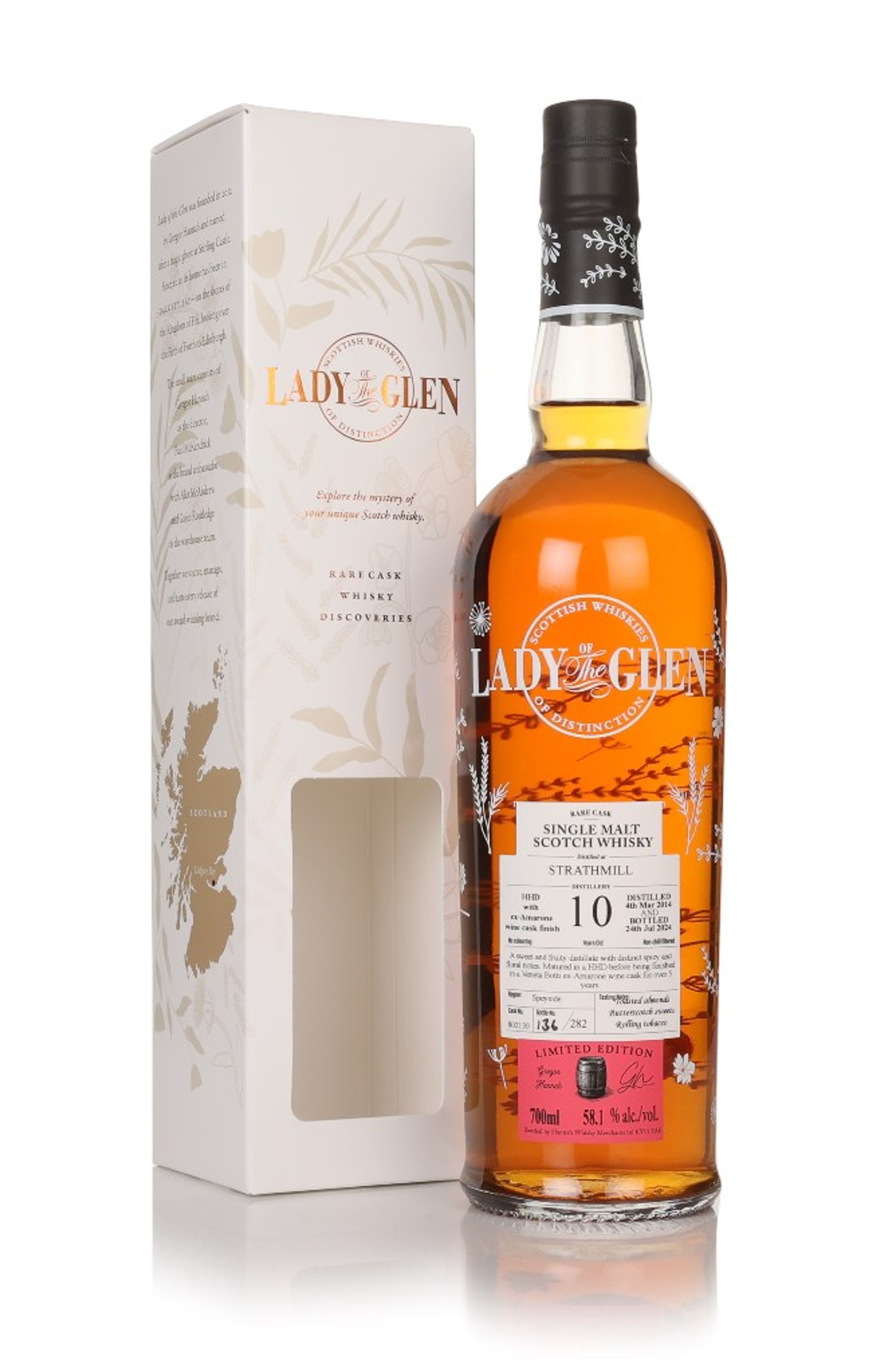Strathmill 10 Year Old 2014 (cask 802139) - Lady of the Glen (Hannah Whisky Merchants) 70cl