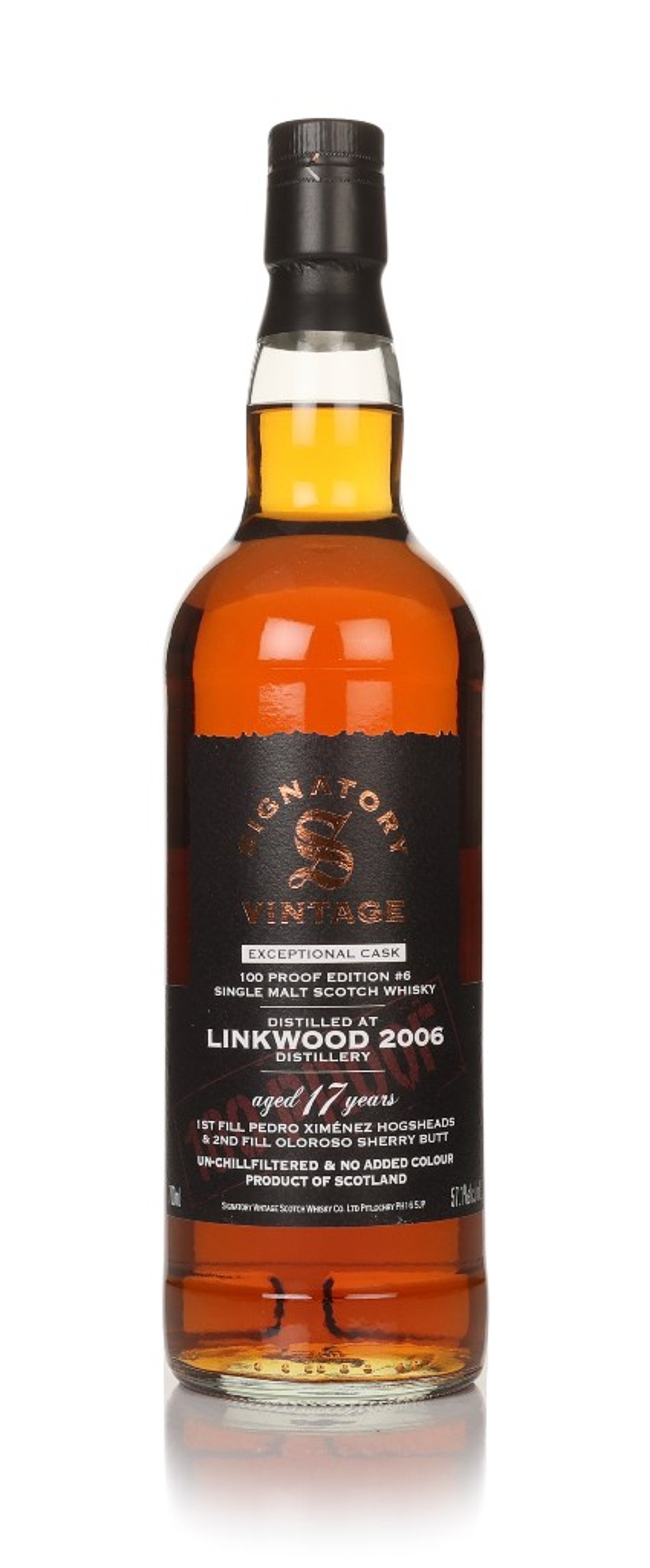 Linkwood 17 Year Old 2006 Exceptional Cask - 100 Proof Edition #6 (Signatory) 70cl