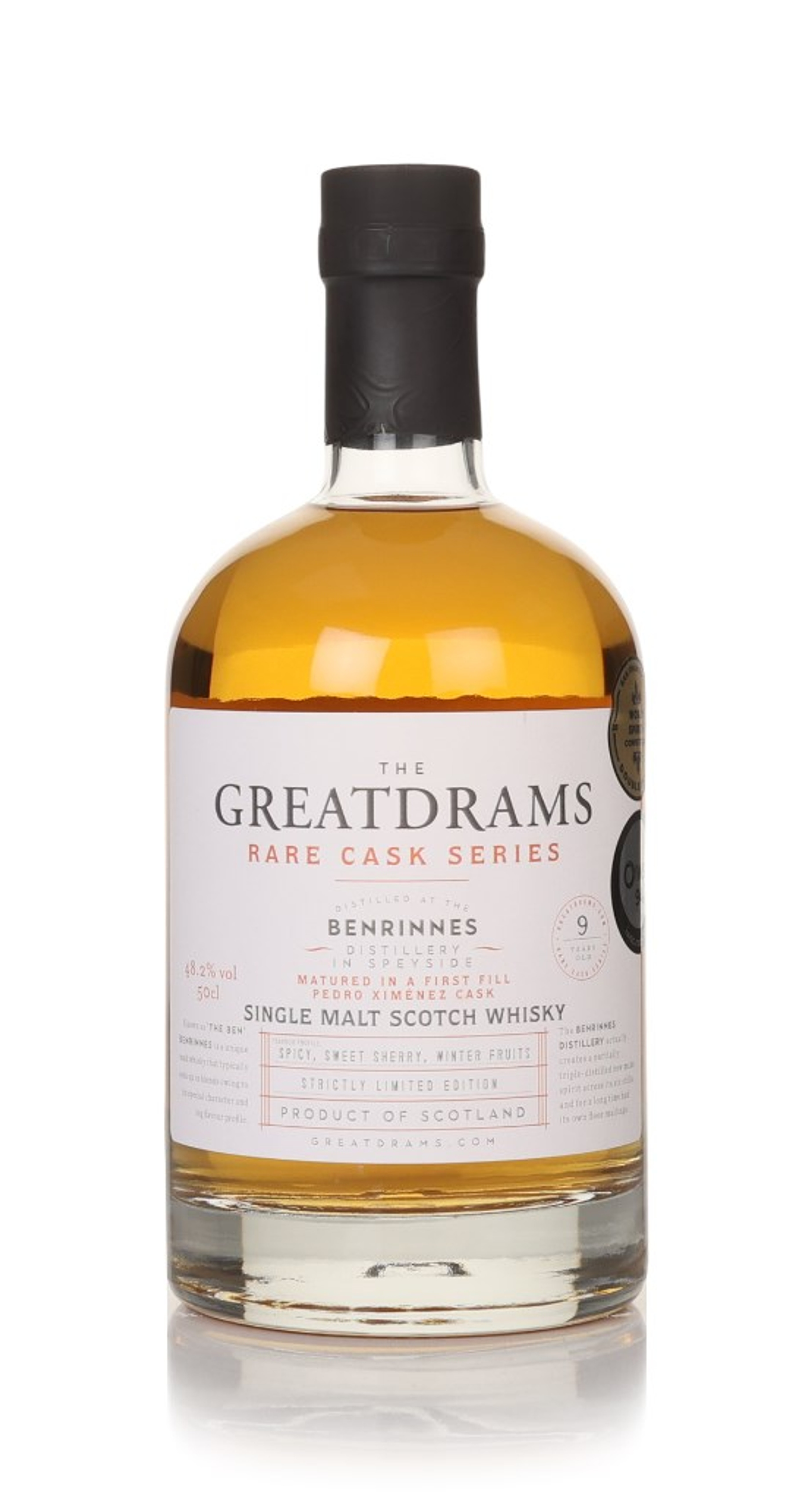 Benrinnes 9 Year Old PX Cask - Rare Cask Series (GreatDrams) 50cl