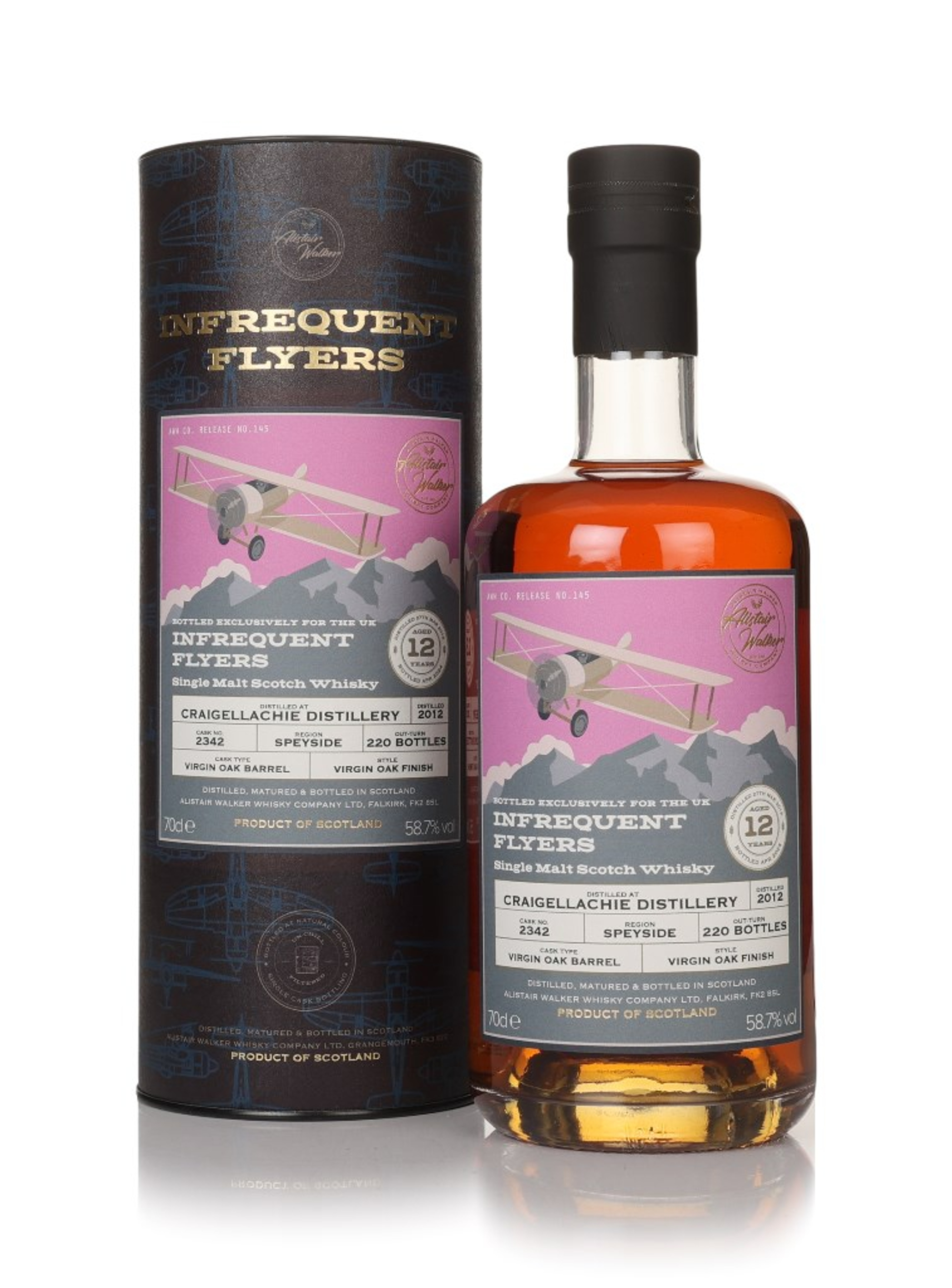 Craigellachie 12 Year Old 2012 (cask 2342) - Infrequent Flyers (Alistair Walker) 70cl