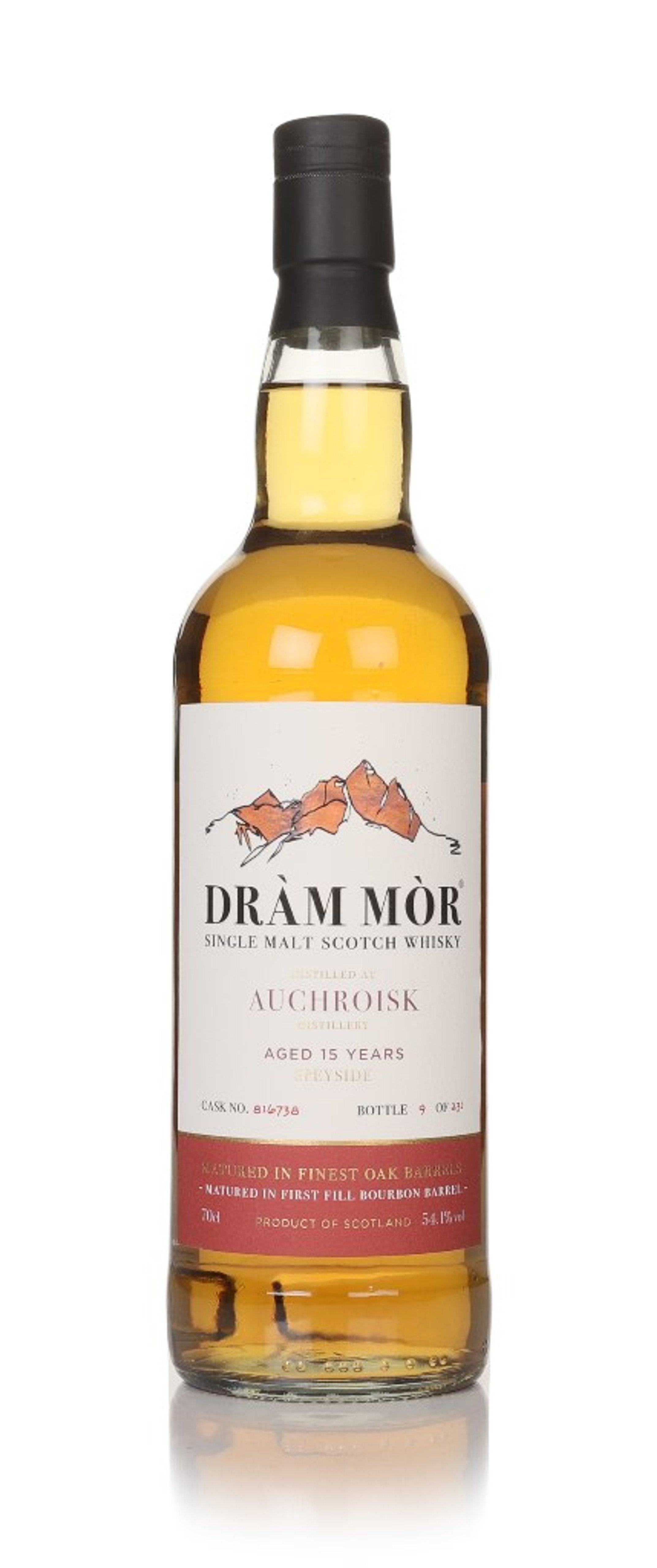 Auchroisk 15 Year Old 2008 (cask 816738) - Dràm Mòr 70cl