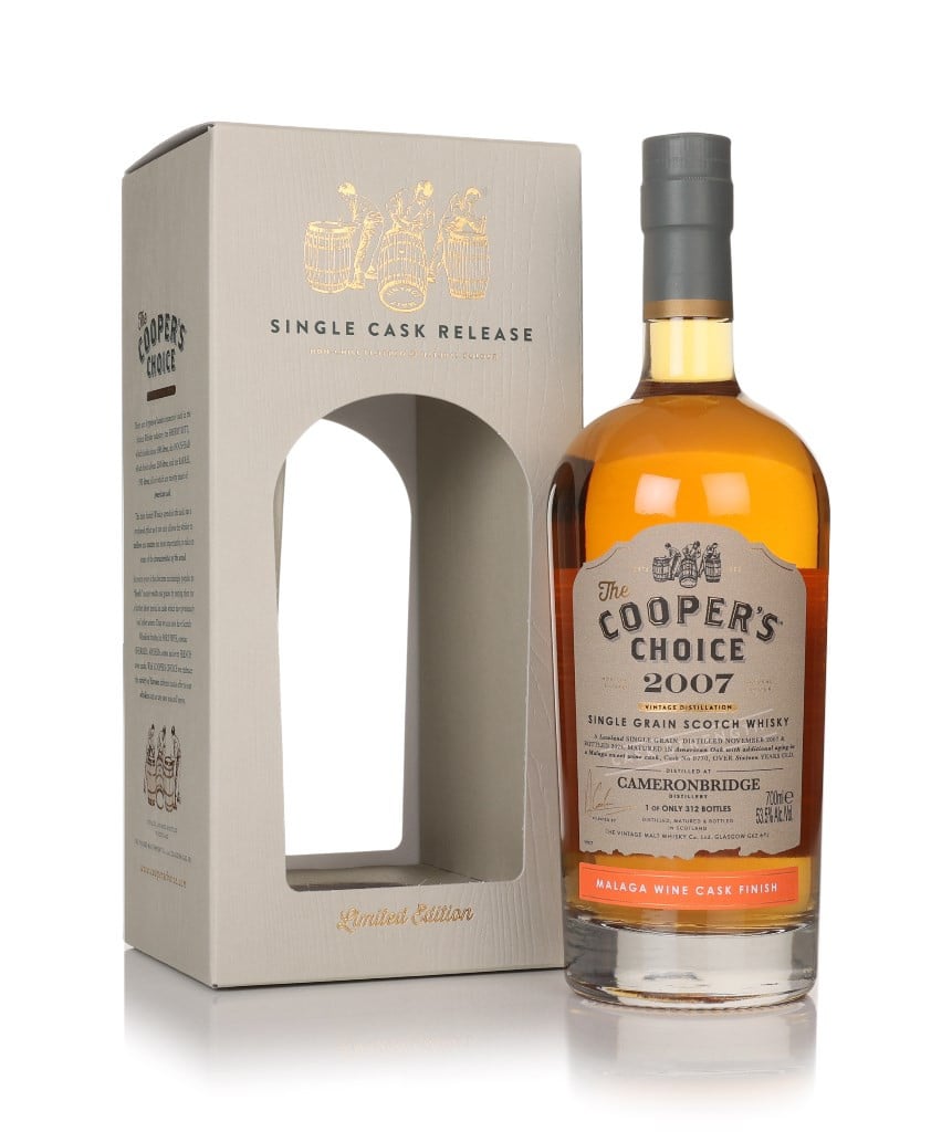 Cameronbridge 16 Year Old 2007 (cask 0770) - The Cooper's Choice (The Vintage Malt Whisky Co.) 70cl