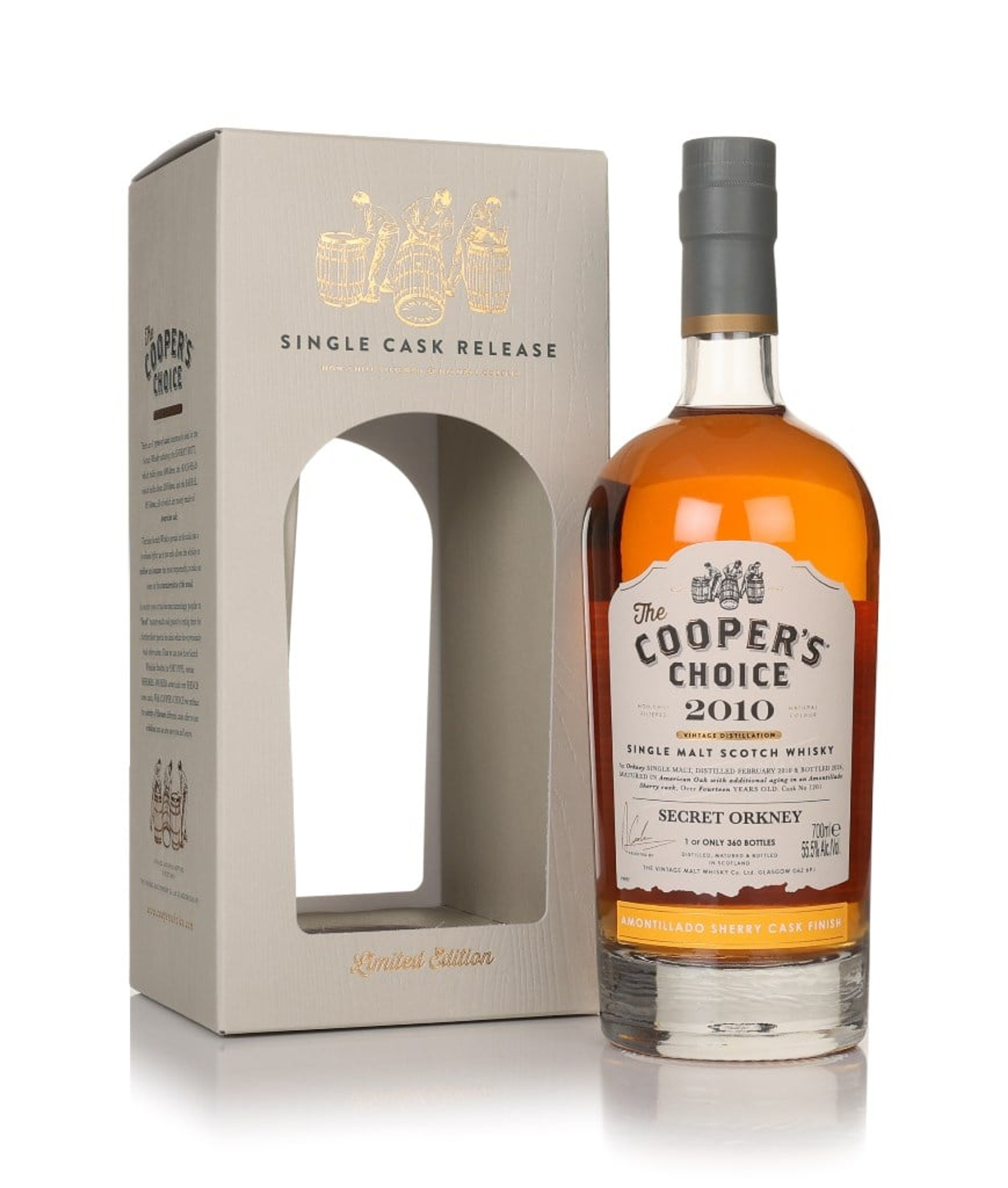 Secret Orkney 14 Year Old 2010 (cask 1201) - The Cooper's Choice (The Vintage Malt Whisky Co.) 70cl