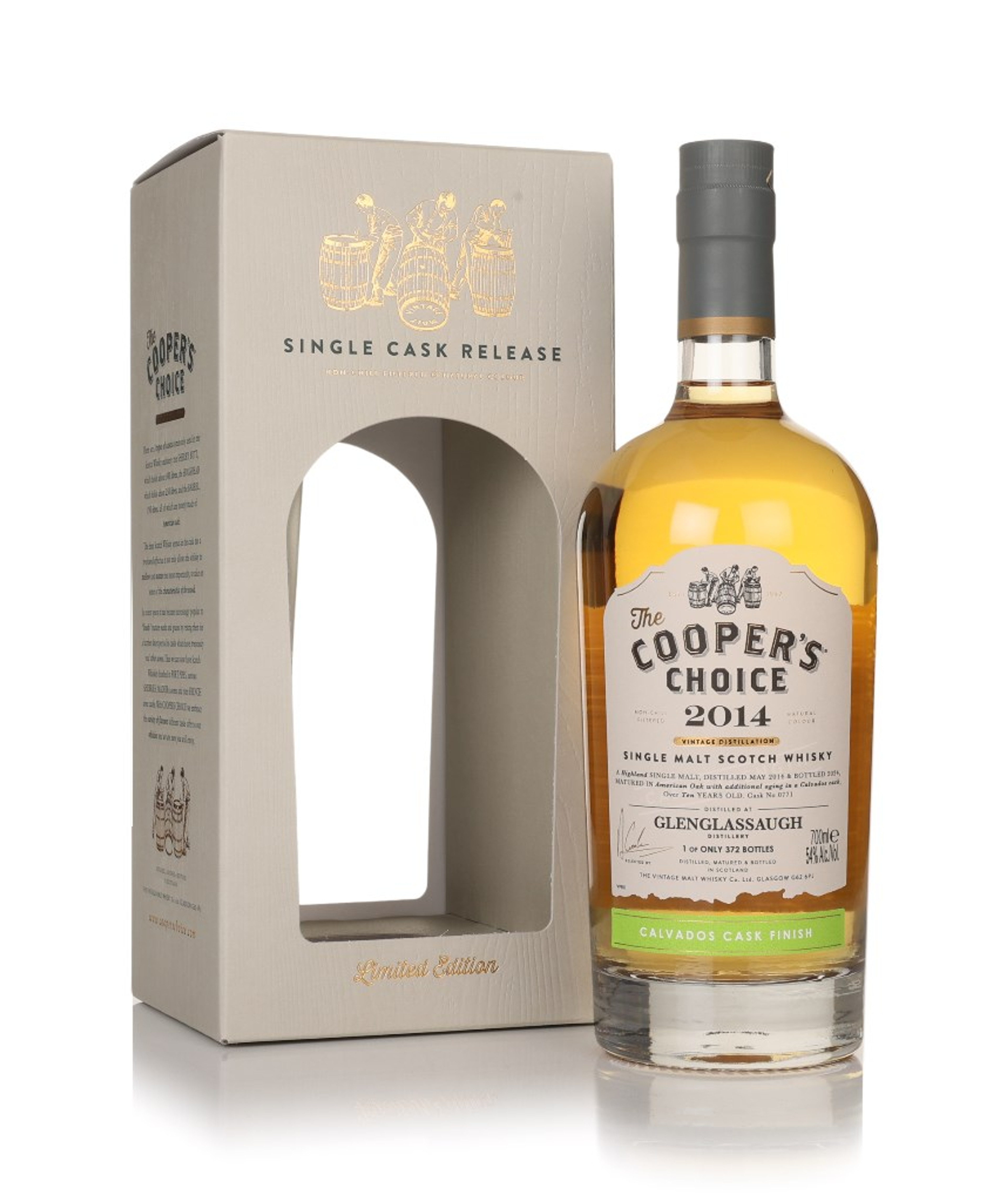 Glenglassaugh 10 Year Old 2014 (cask 0771) - The Cooper's Choice (The Vintage Malt Whisky Co.) 70cl