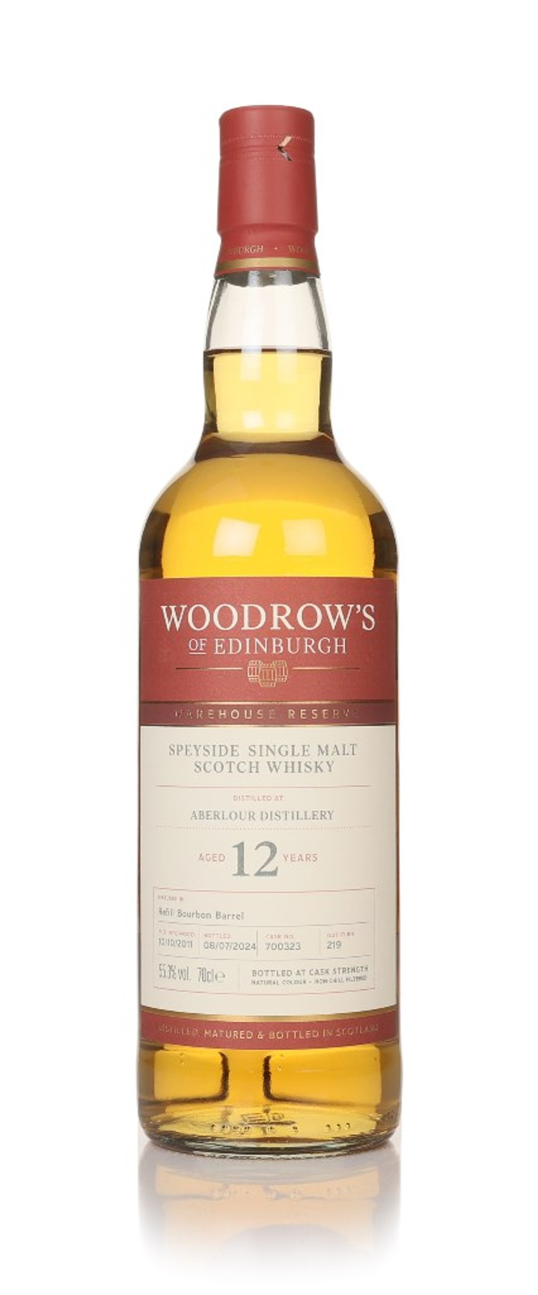 Aberlour 12 Year Old 2011 (cask 700323) - Woodrow's of Edinburgh 70cl