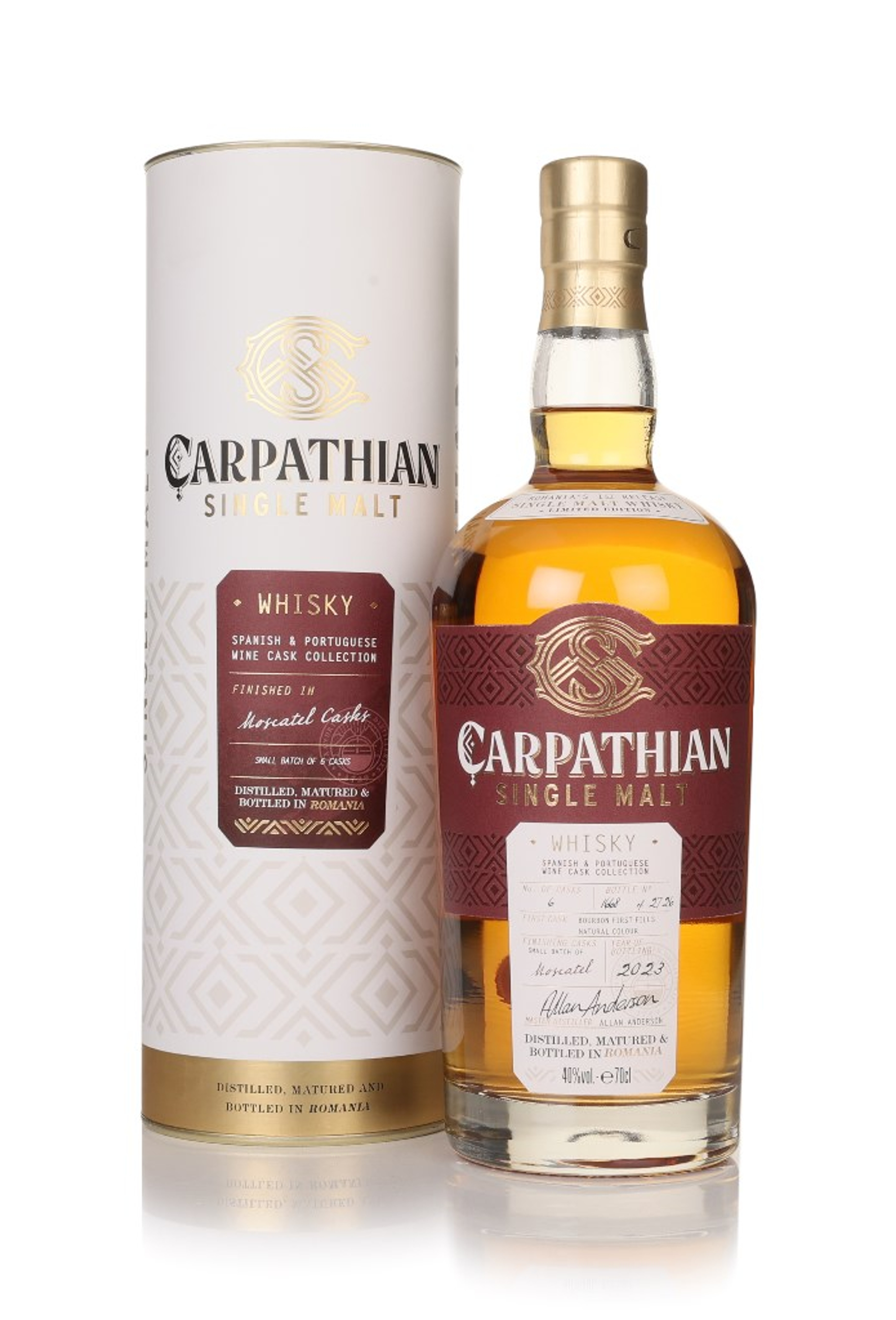 Carpathian Single Malt Moscatel Cask Finish - Spanish & Portuguese Wine Cask Collection 70cl