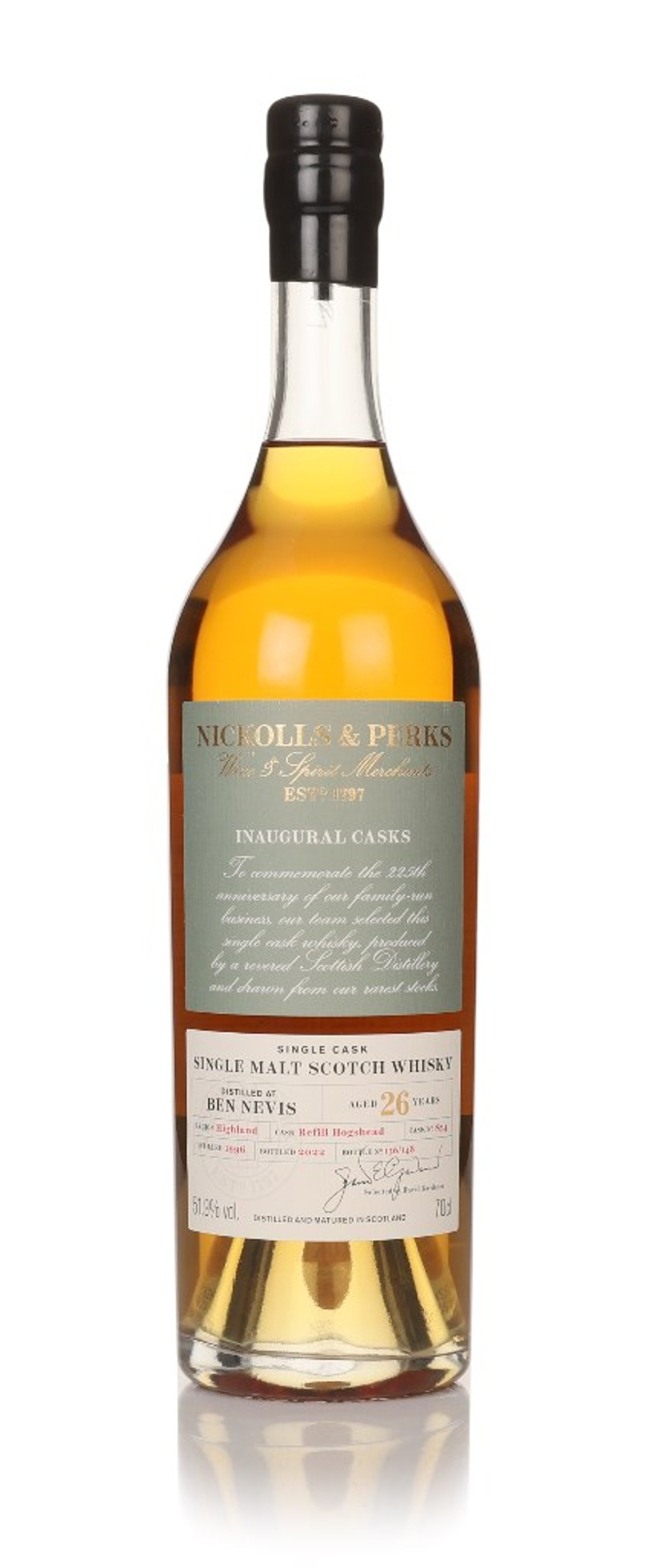 Ben Nevis 26 Year Old 1996 (cask 854) - Inaugural Casks (Nickolls & Perks) 70cl