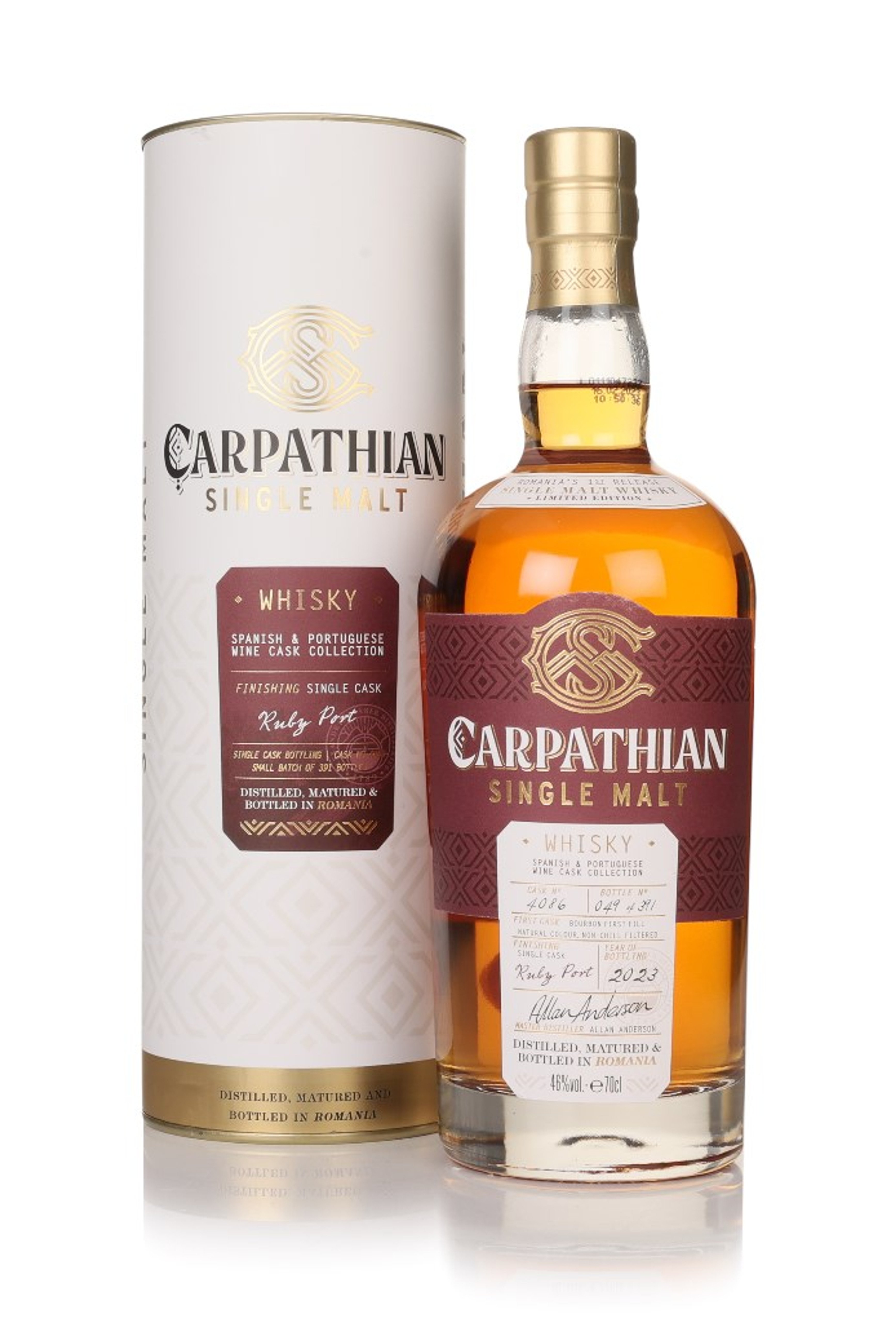 Carpathian Single Malt Ruby Port Cask Finish - Spanish & Portuguese Wine Cask Collection 70cl