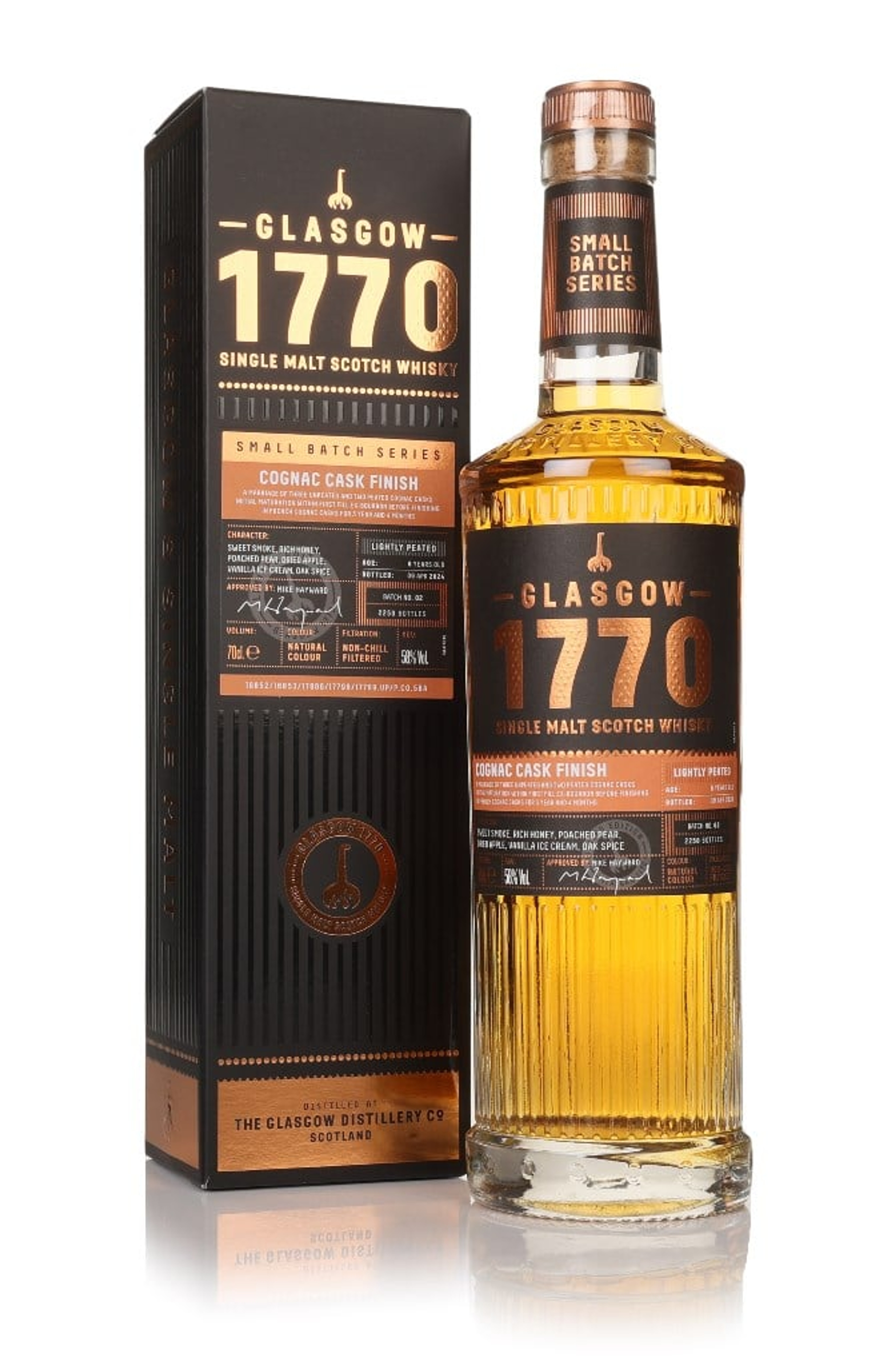 Glasgow 1770 Cognac Cask Finish - Batch 2 (Lightly Peated) 70cl