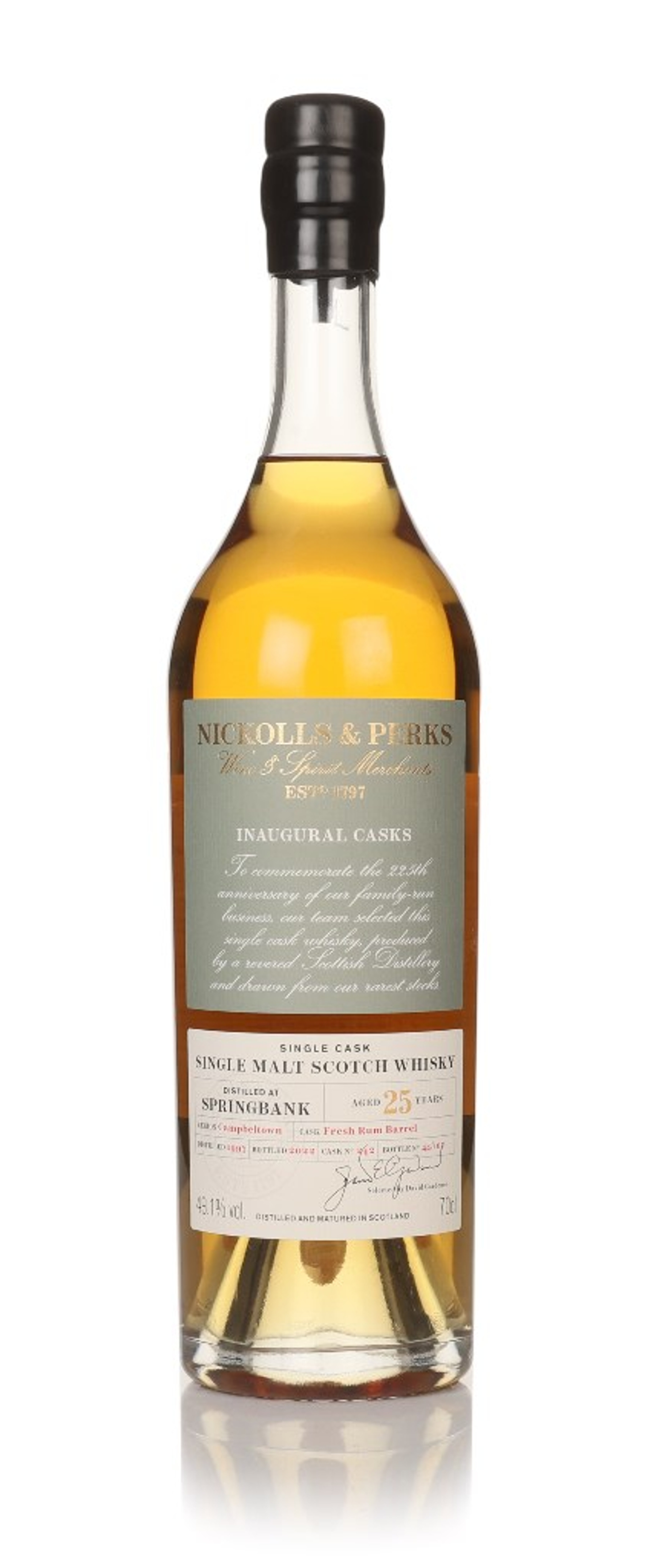 Springbank 25 Year Old 1997 (cask 242) - Inaugural Casks (Nickolls & Perks) 70cl
