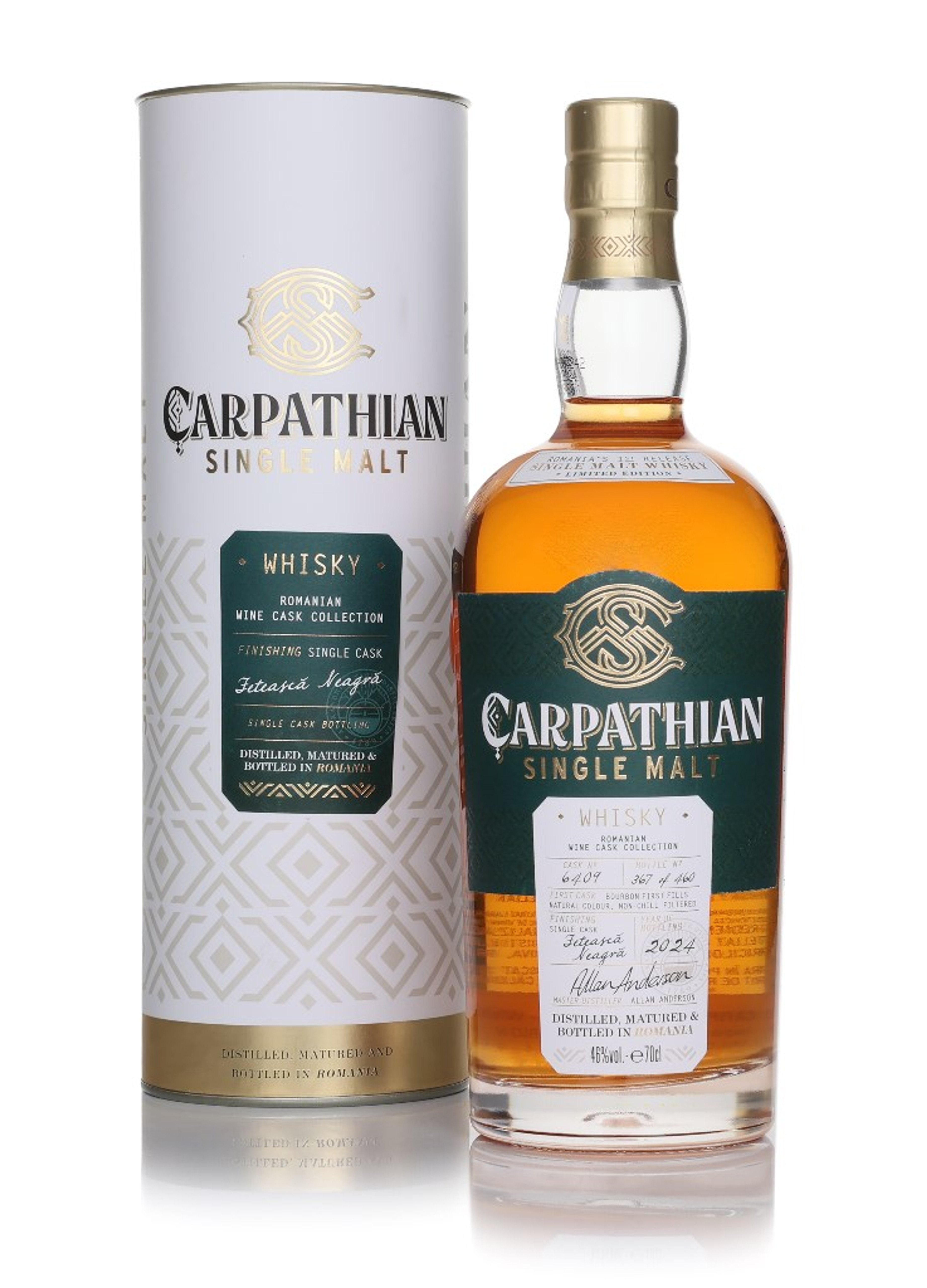Carpathian Single Malt Feteasca Neagra Cask Finish - Romanian Wine Cask Collection 70cl