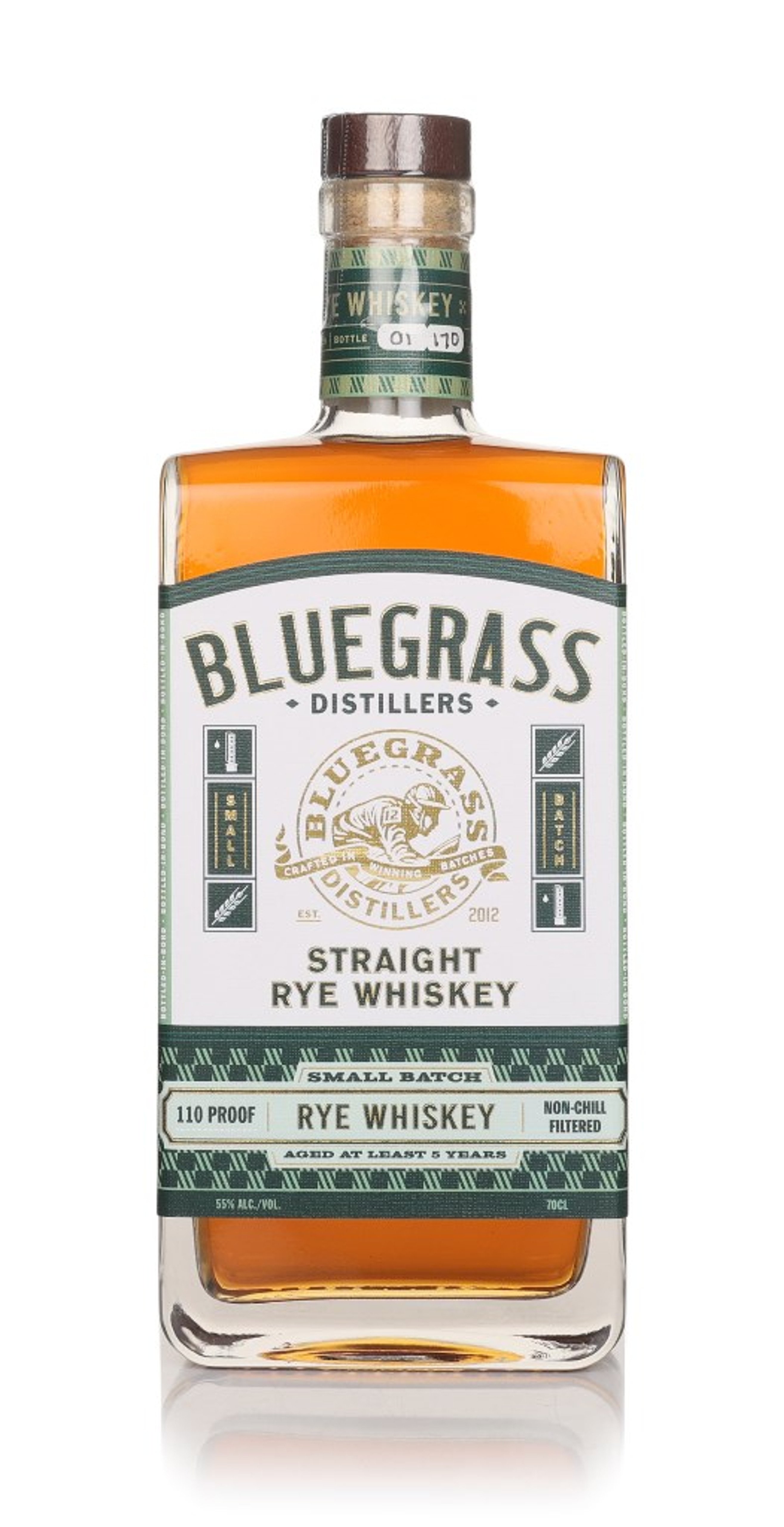 Bluegrass 5 Year Old Rye 70cl