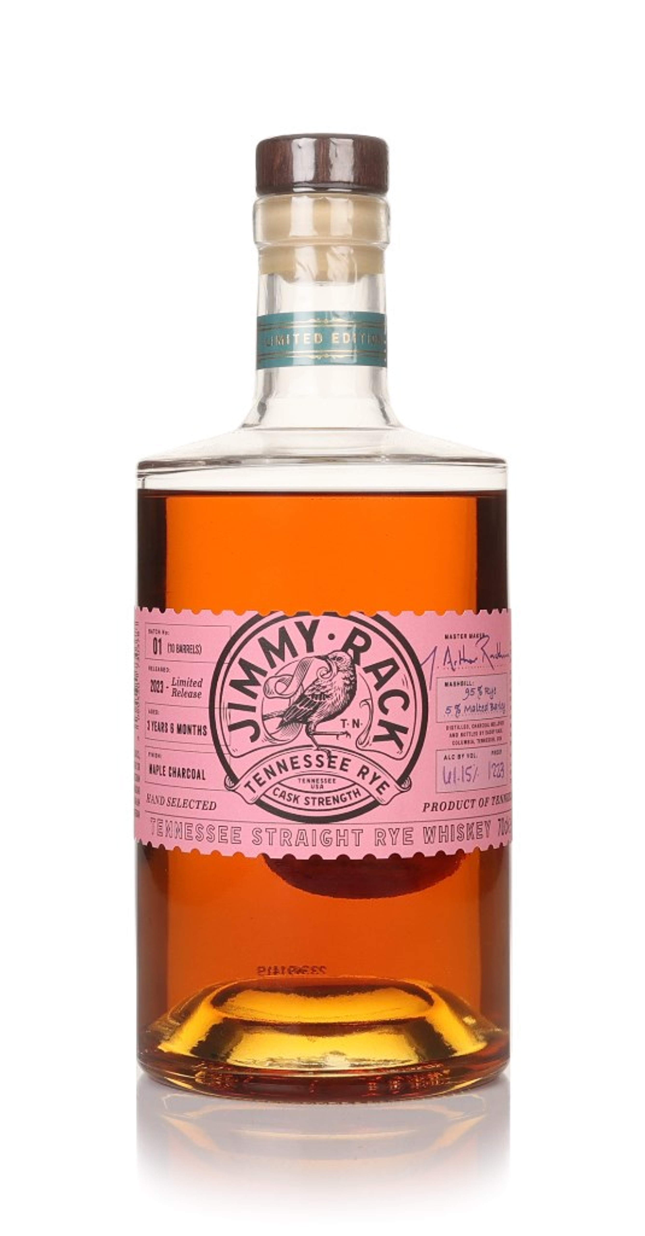 Jimmy Rack Tennessee Straight Cask Strength Rye Whiskey 70cl
