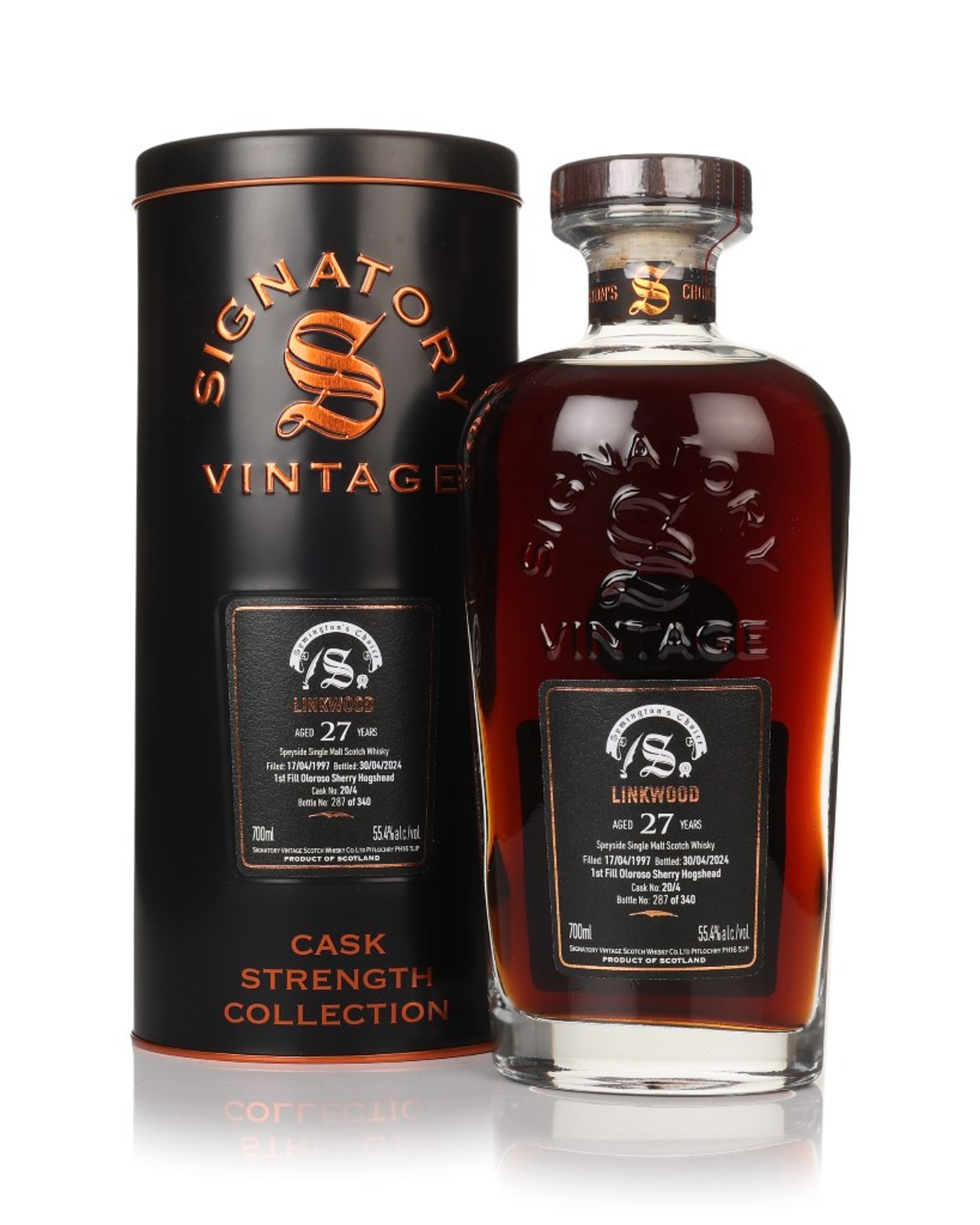 Linkwood 27 Year Old 1997 (cask 20/4) - Cask Strength Collection (Signatory) 70cl