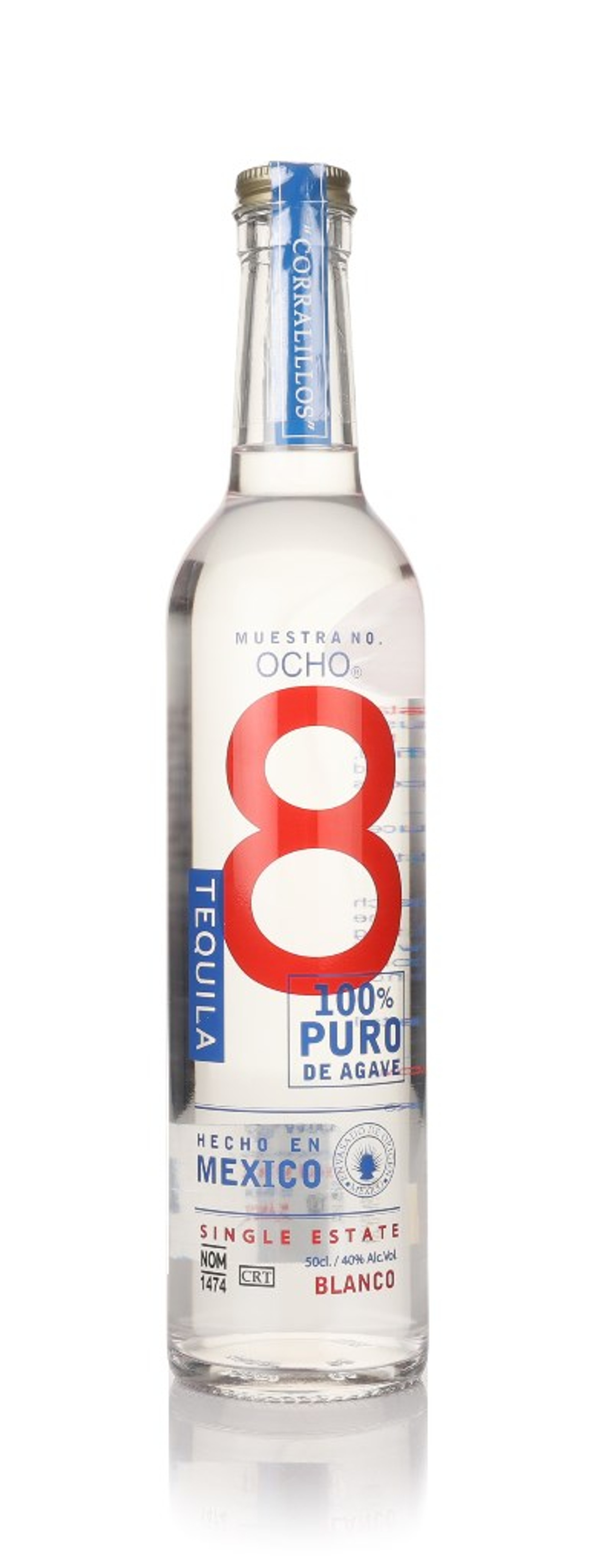 Ocho Blanco Tequila 50cl