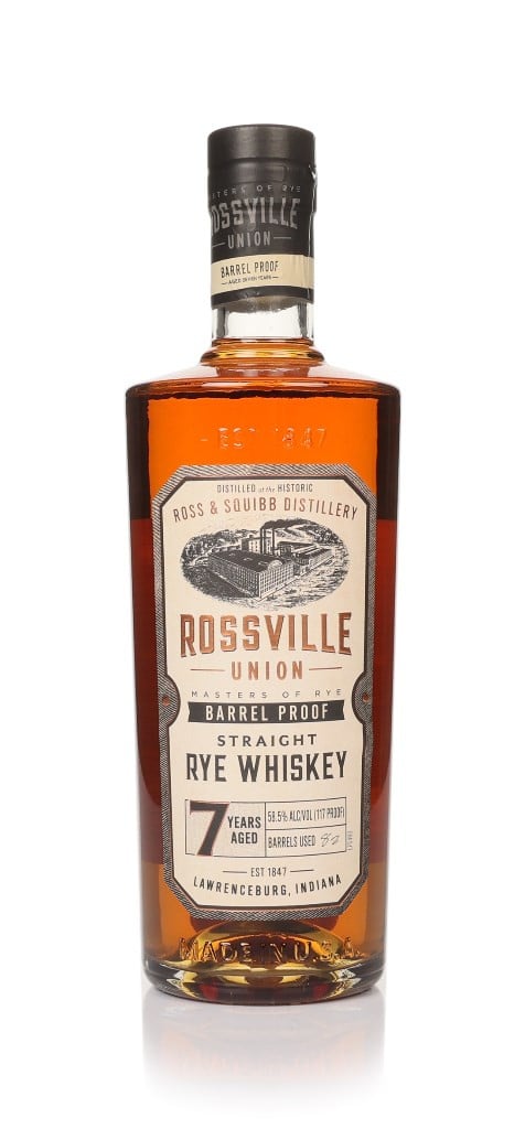 Rossville Union 7 Year Old Barrel Proof Straight Rye 70cl