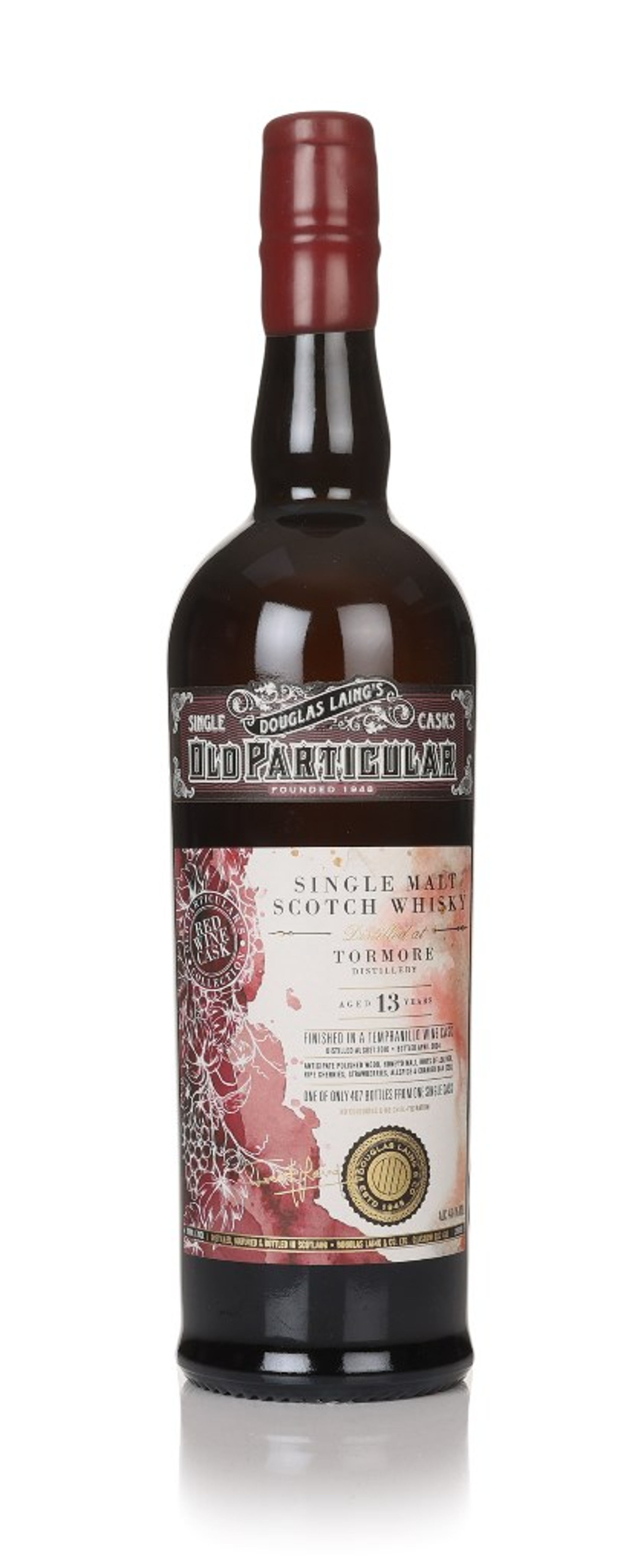 Tormore 13 Year Old 2010 - Old Particular Red Wine Cask Collection (Douglas Laing) 70cl