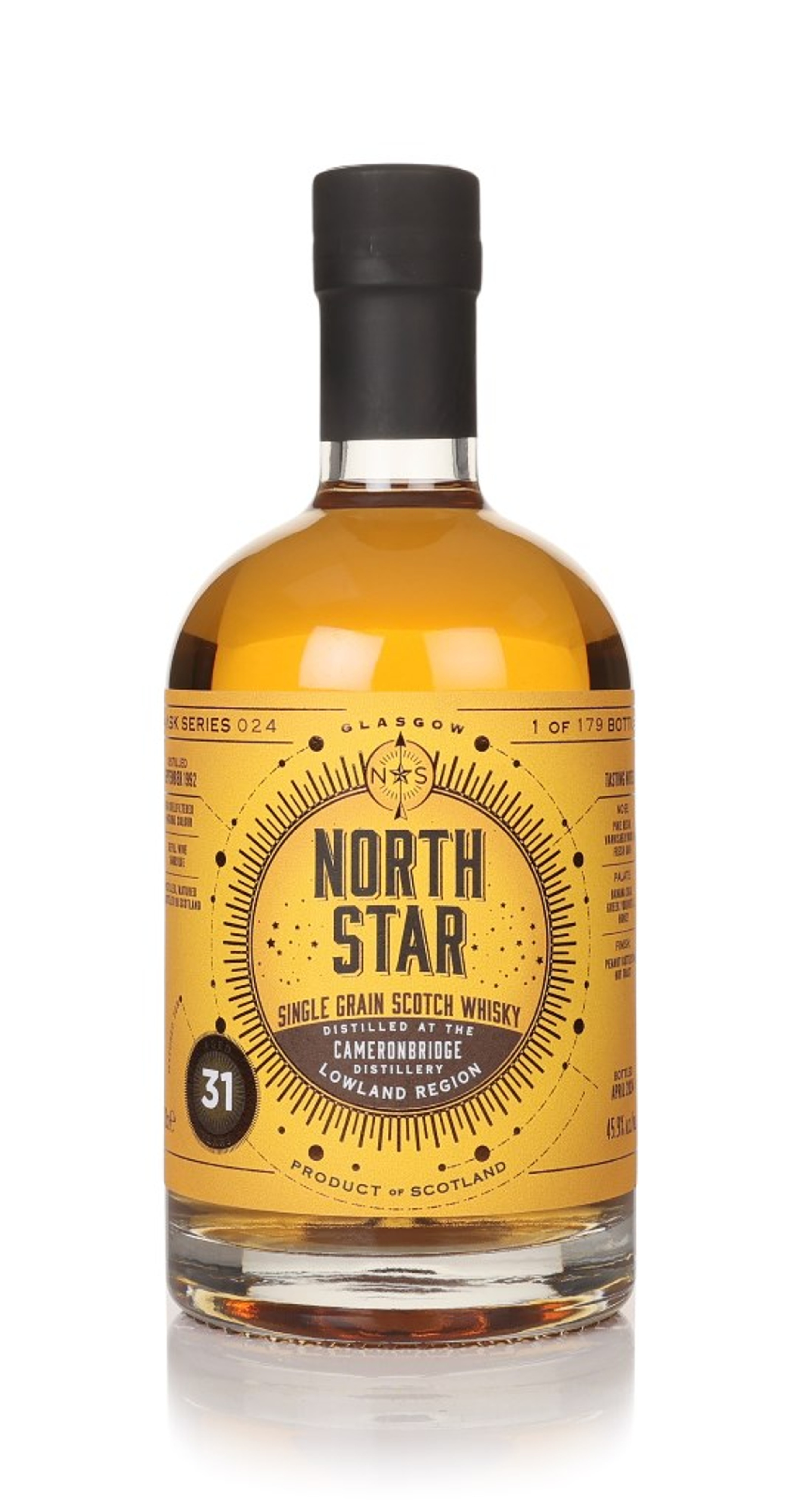 Cameronbridge 31 Year Old 1992 - North Star Spirits 70cl