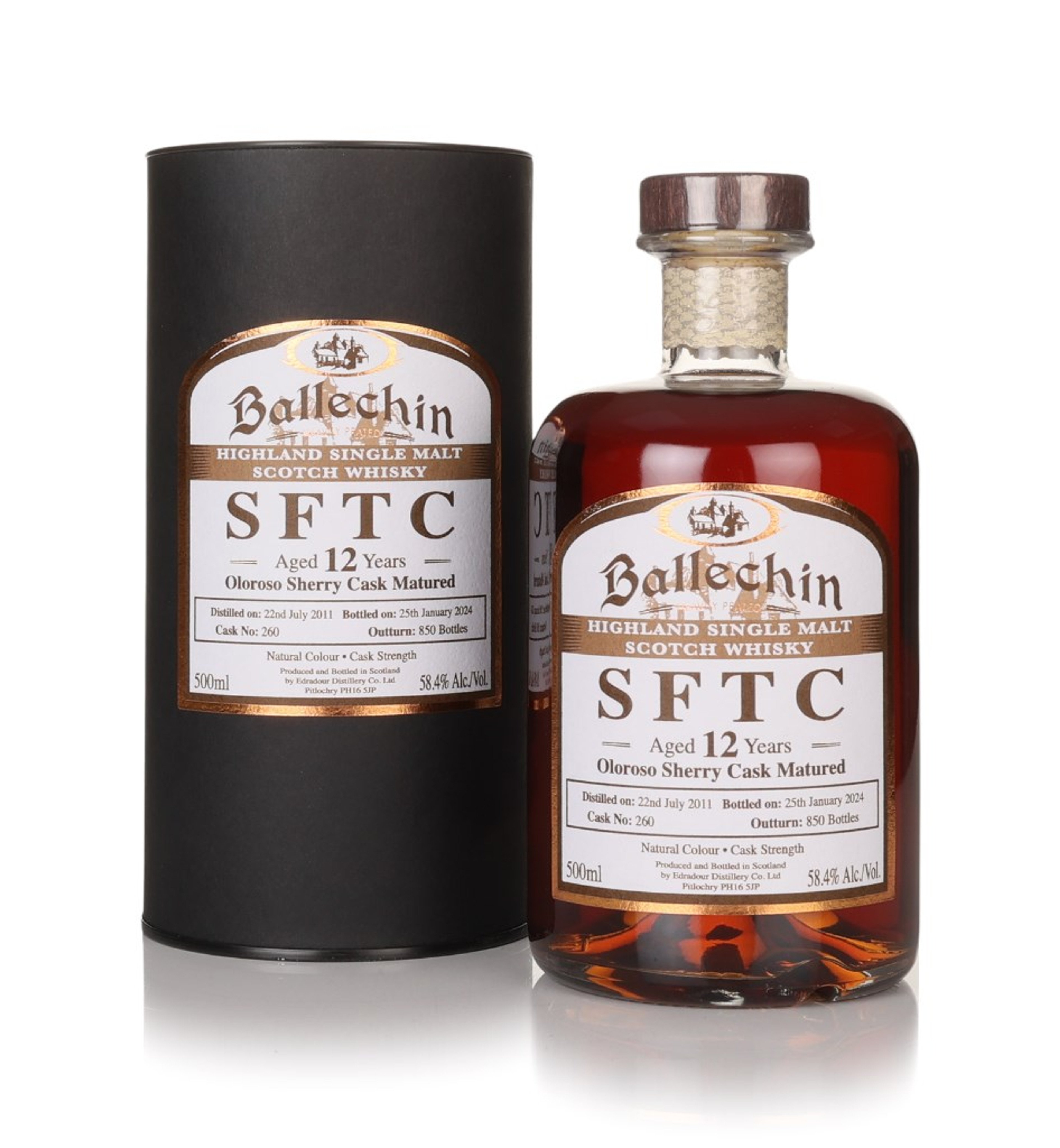 Ballechin 12 Year Old 2011 (cask 260) - Straight From The Cask 50cl
