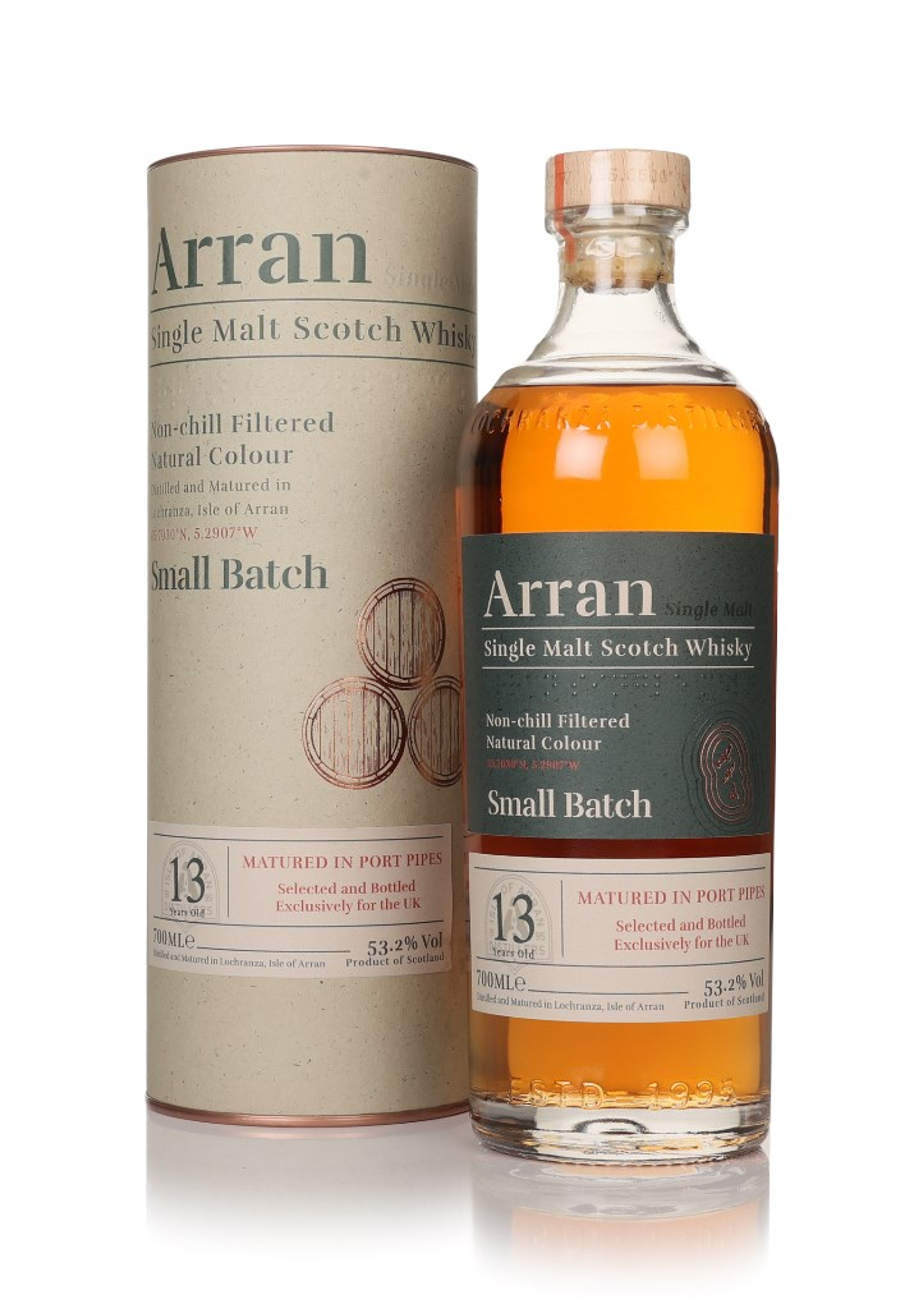 Arran 13 Year Old 2010 Small Batch - Port Pipes Matured 70cl