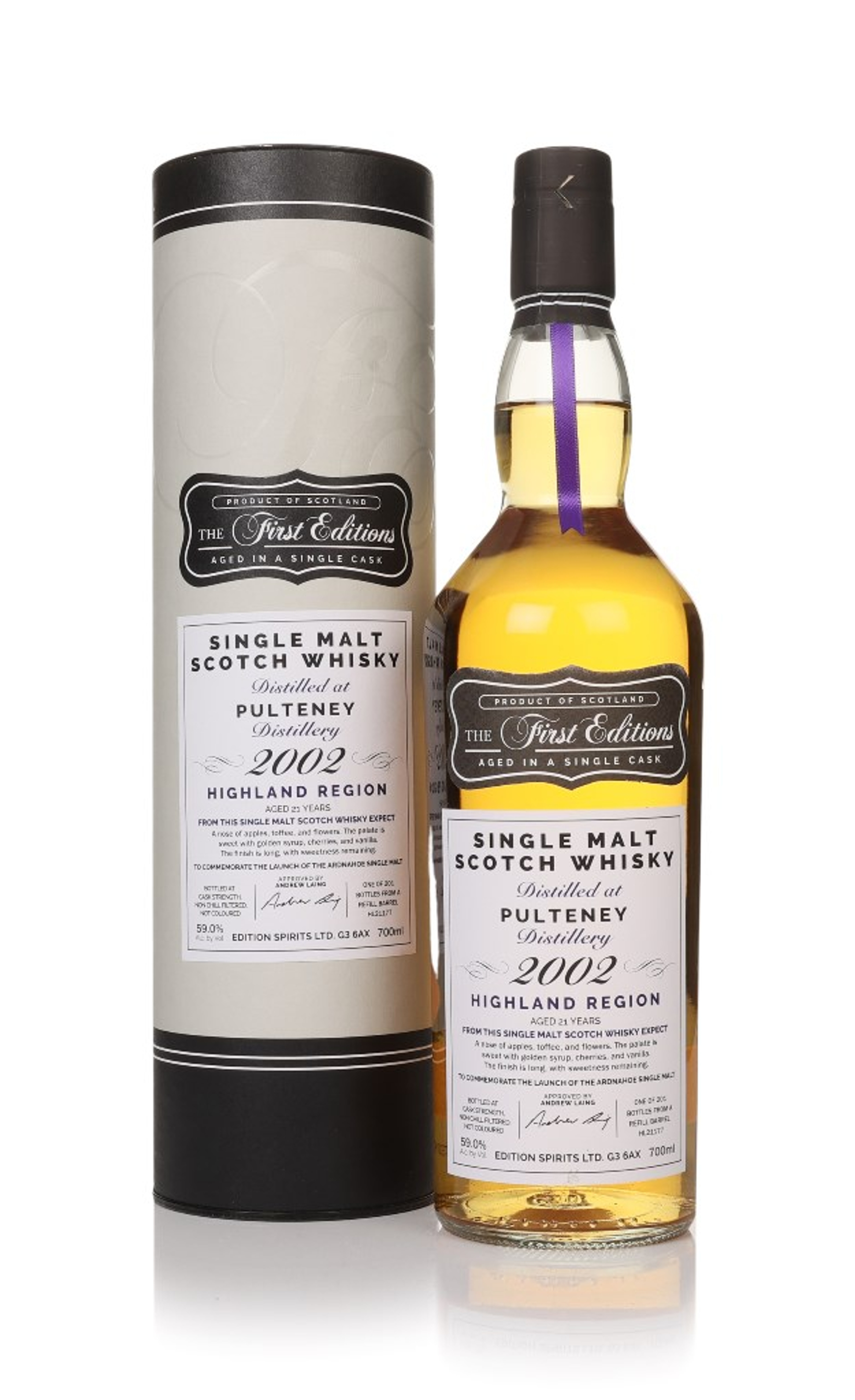 Pulteney 21 Year Old 2002 (cask 21177) - The First Editions (Hunter Laing) 70cl