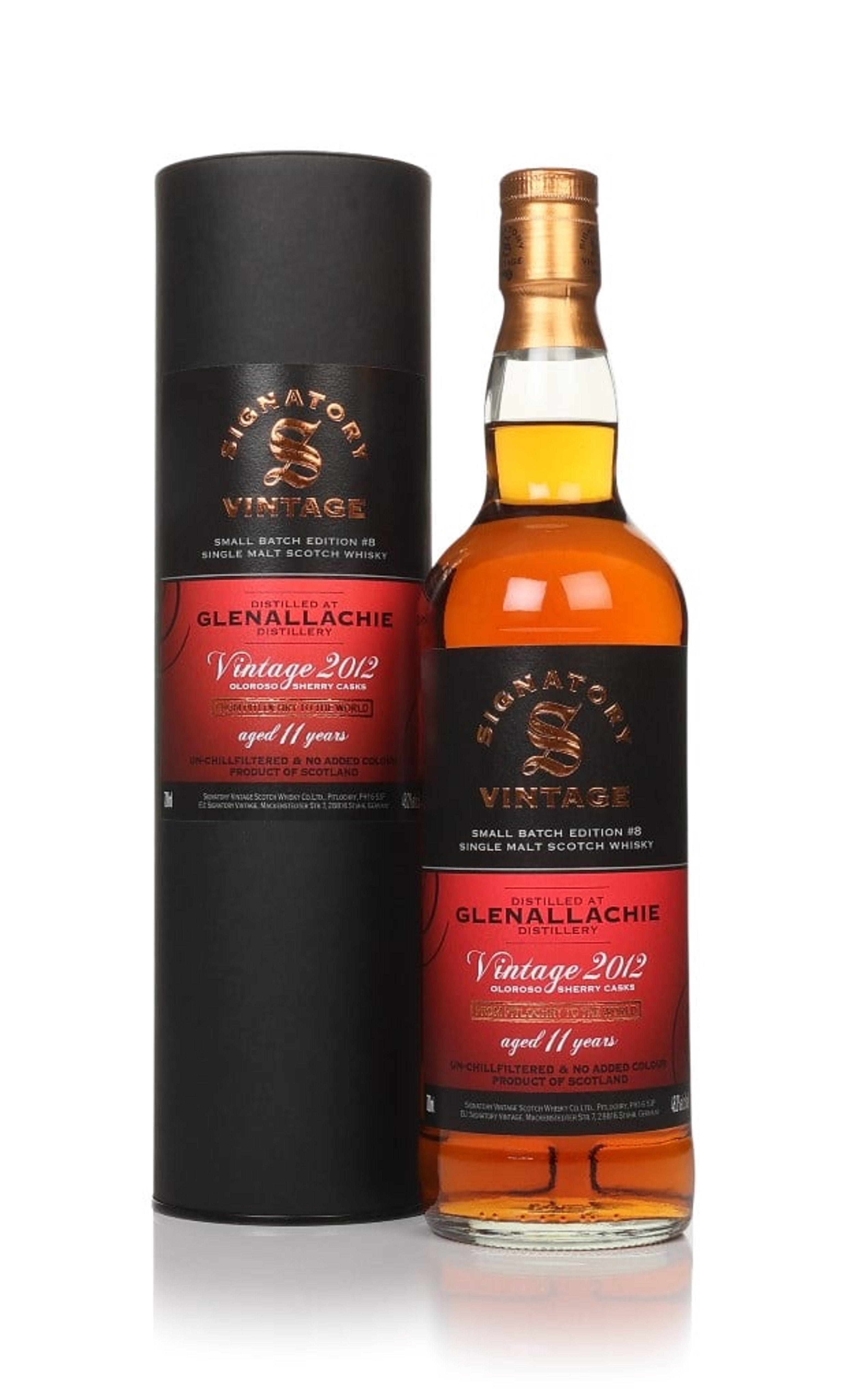 Glenallachie 11 Year Old 2012 - Small Batch Edition #8 (Signatory) 70cl