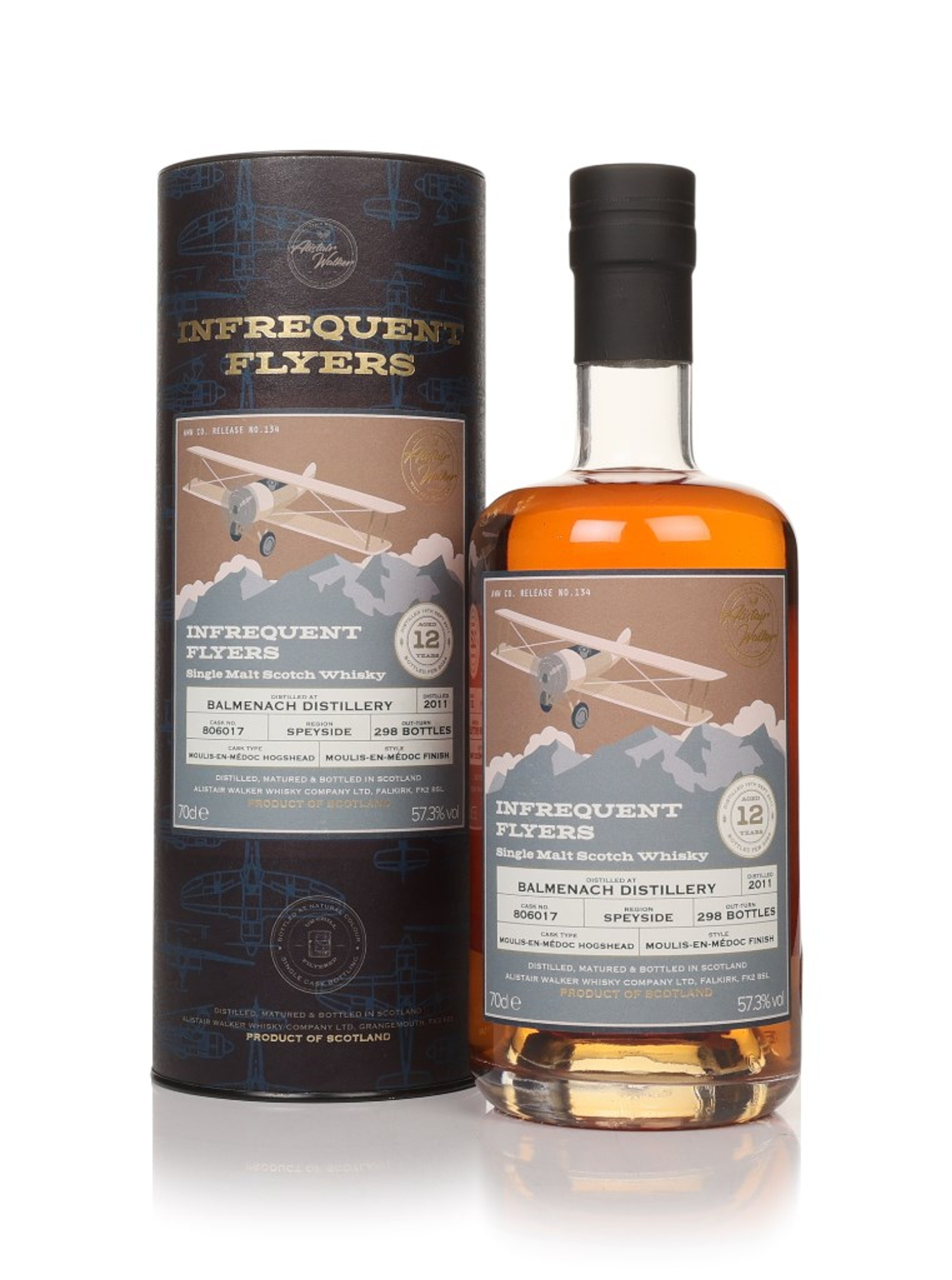 Balmenach 12 Year Old 2011 (cask 806017) - Infrequent Flyers (Alistair Walker) 70cl