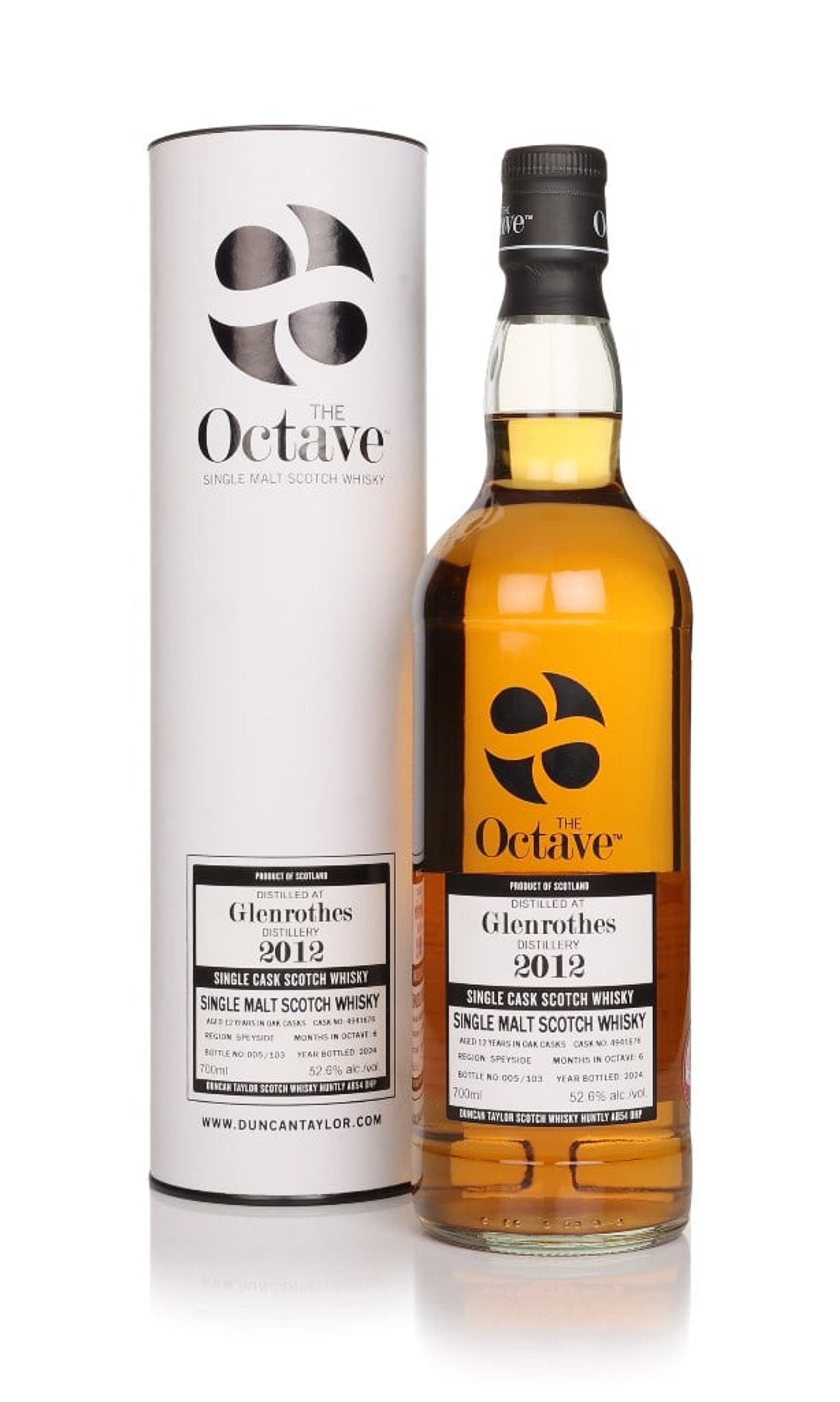 Glenrothes 12 Year Old (cask 4941676) - The Octave (Duncan Taylor) 70cl