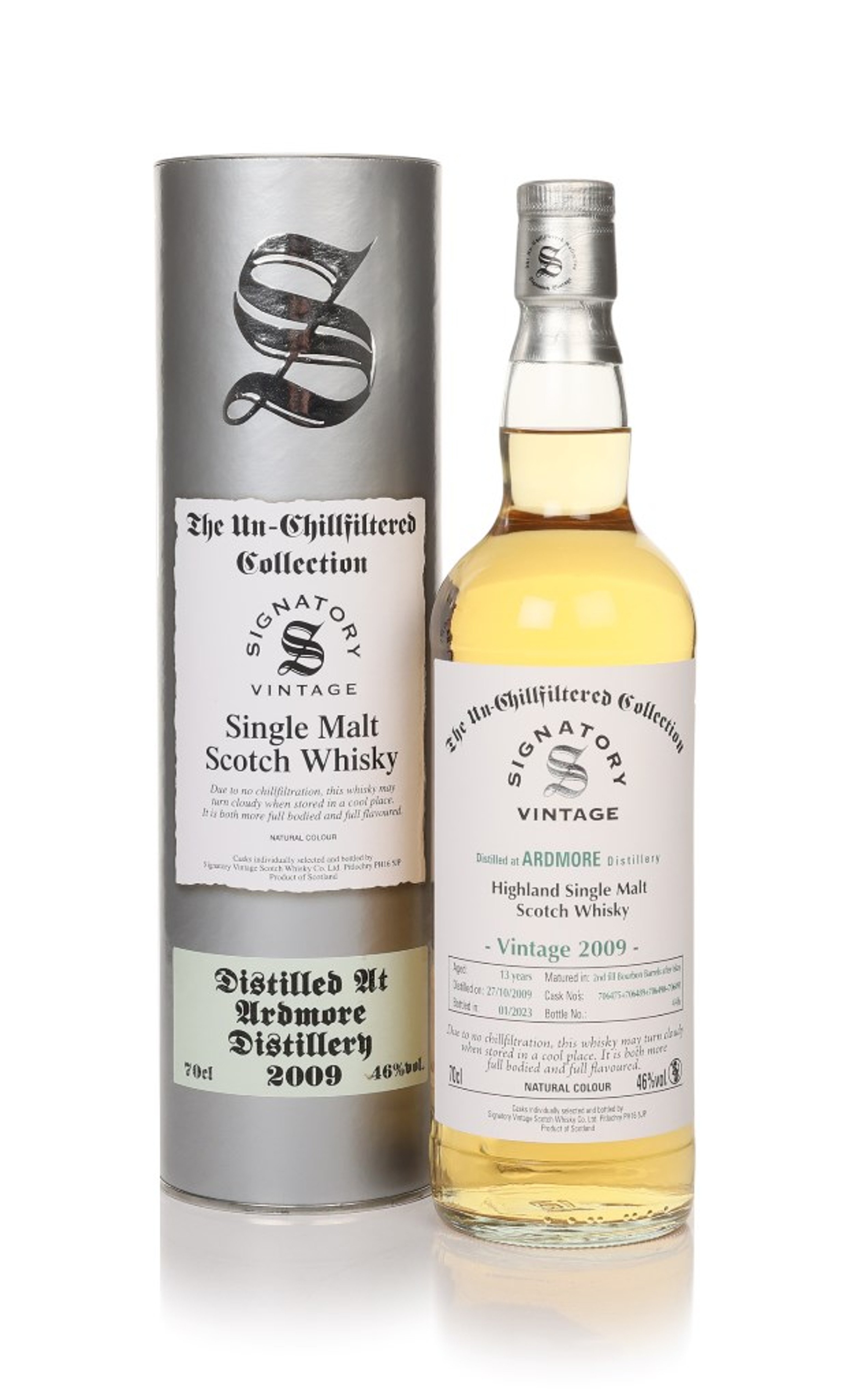 Ardmore 13 Year Old 2009 (casks 706475, 706489, 706490 & 706491) - Un-Chillfiltered Collection (Signatory) 70cl