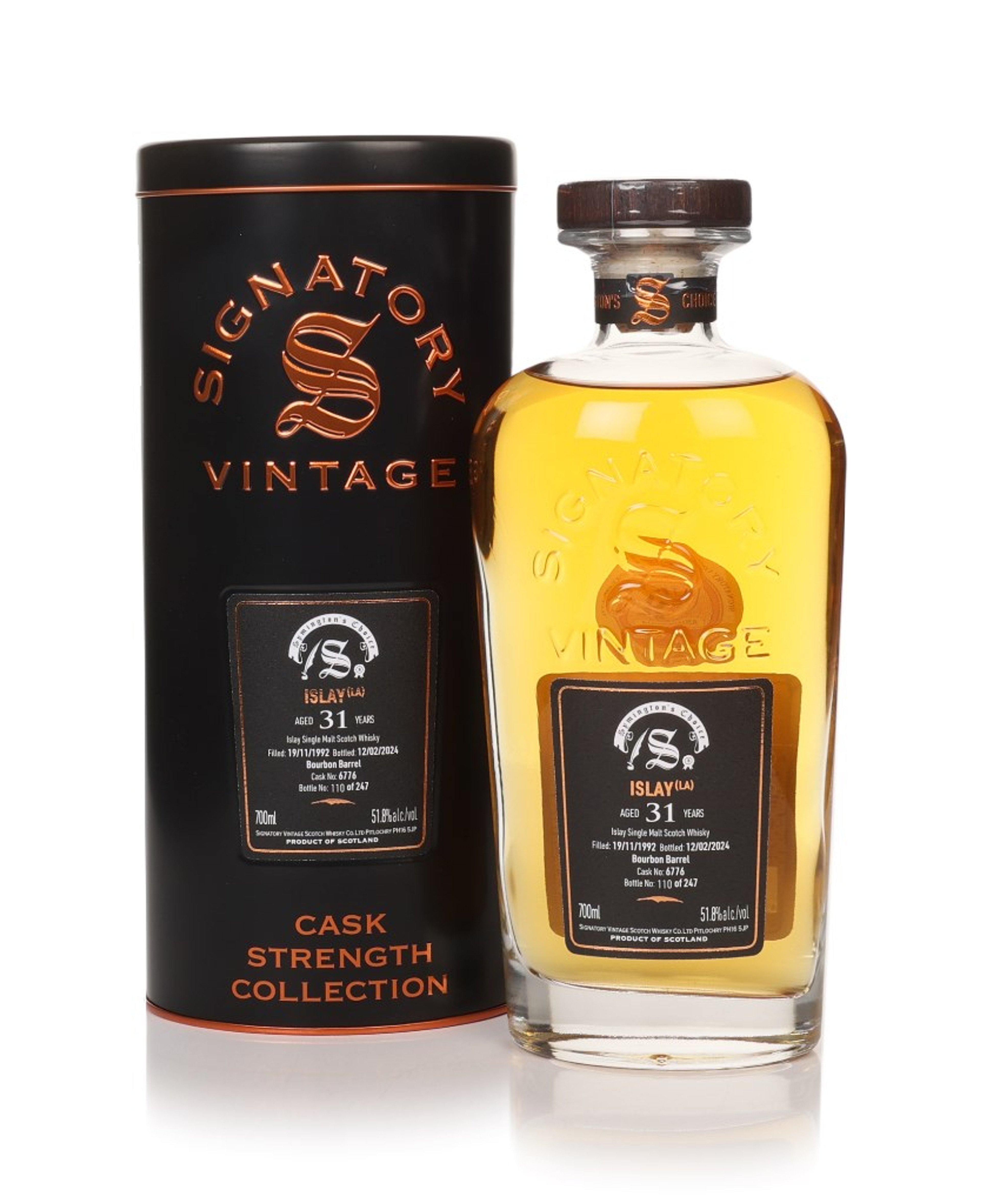 Islay (LA) 31 Year Old 1992 (cask 6776) - Cask Strength Collection (Signatory) 70cl