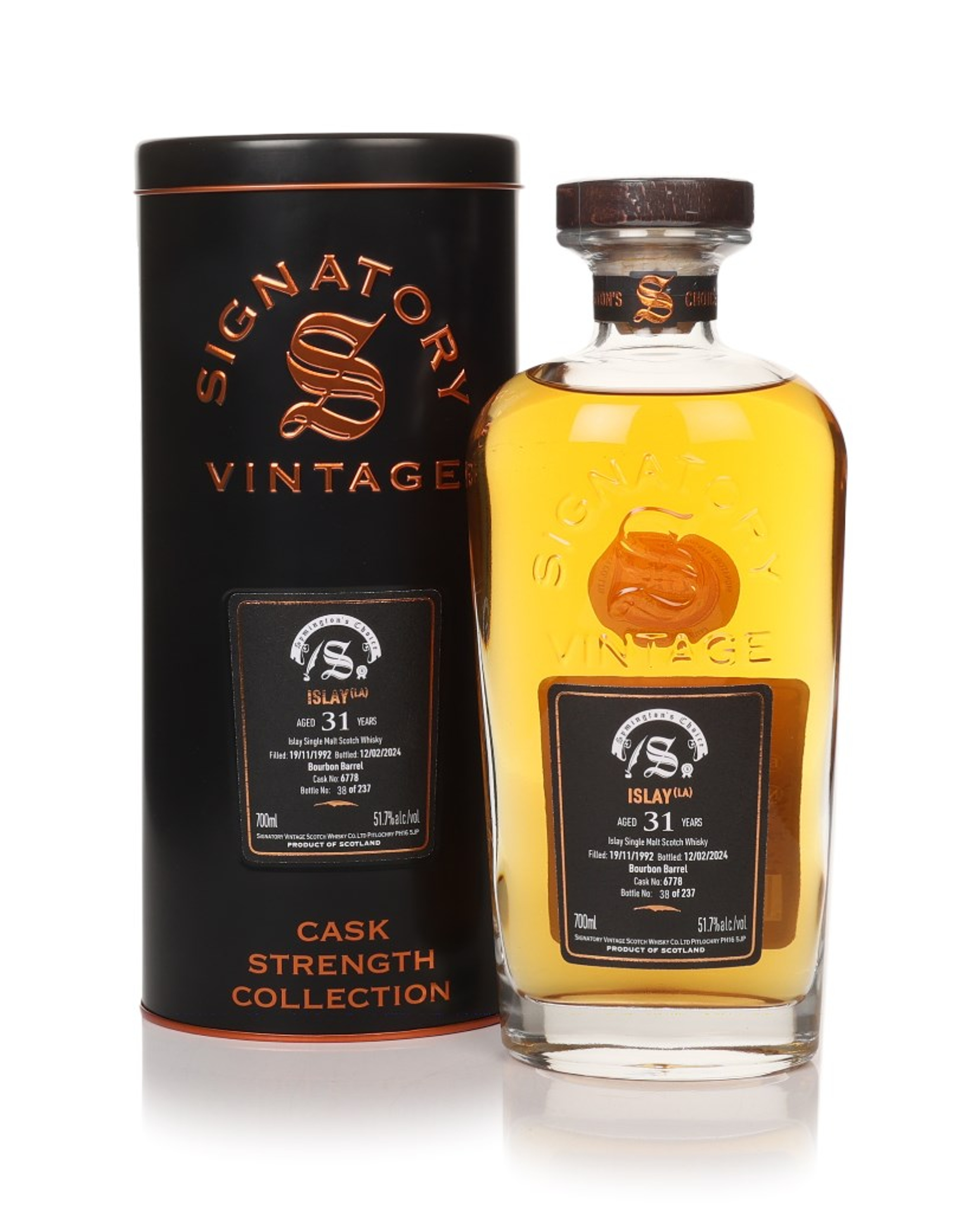 Islay (LA) 31 Year Old 1992 (cask 6778) - Cask Strength Collection (Signatory) 70cl