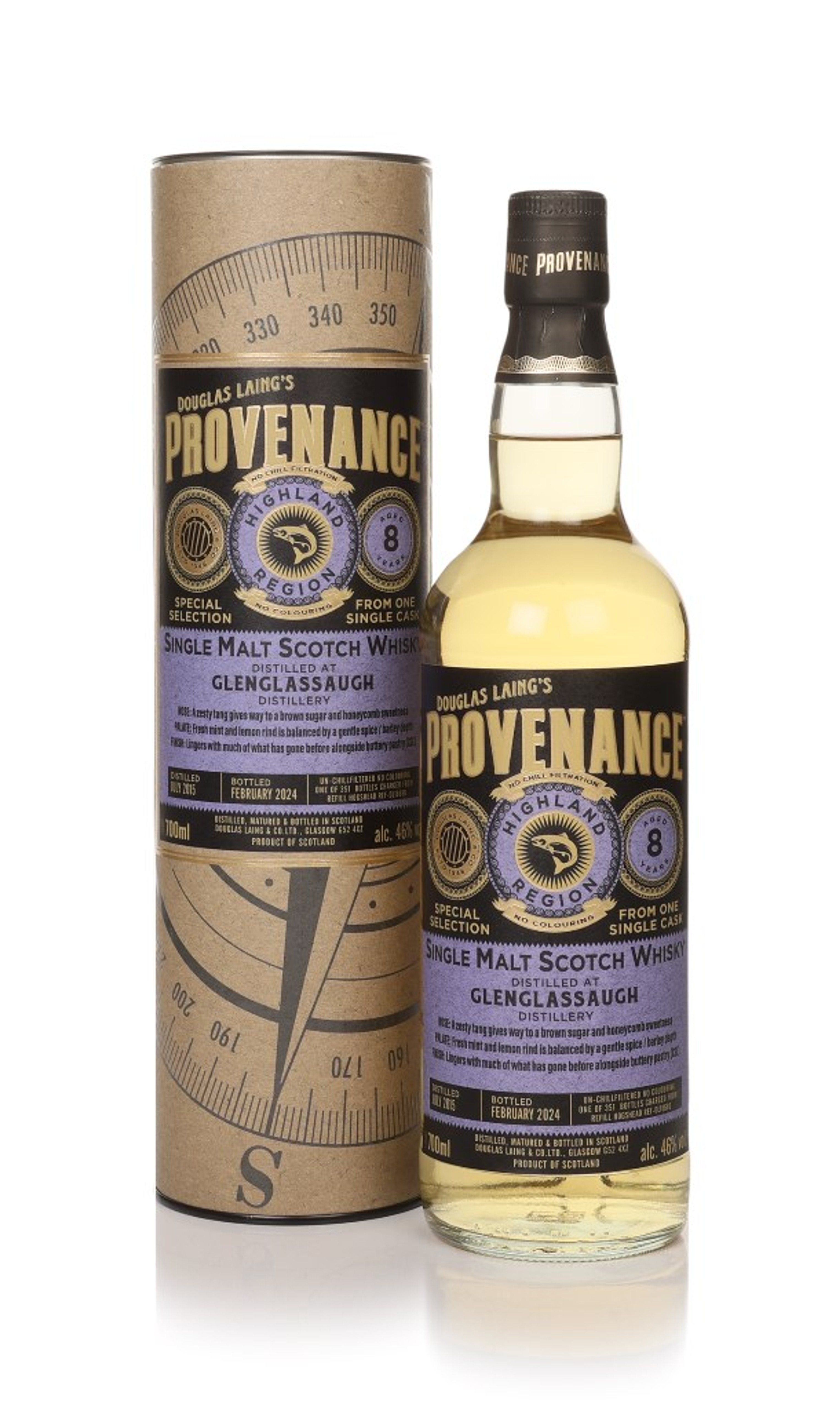 Glenglassaugh 8 Year Old 2015 (cask 18680) - Provenance (Douglas Laing) 70cl