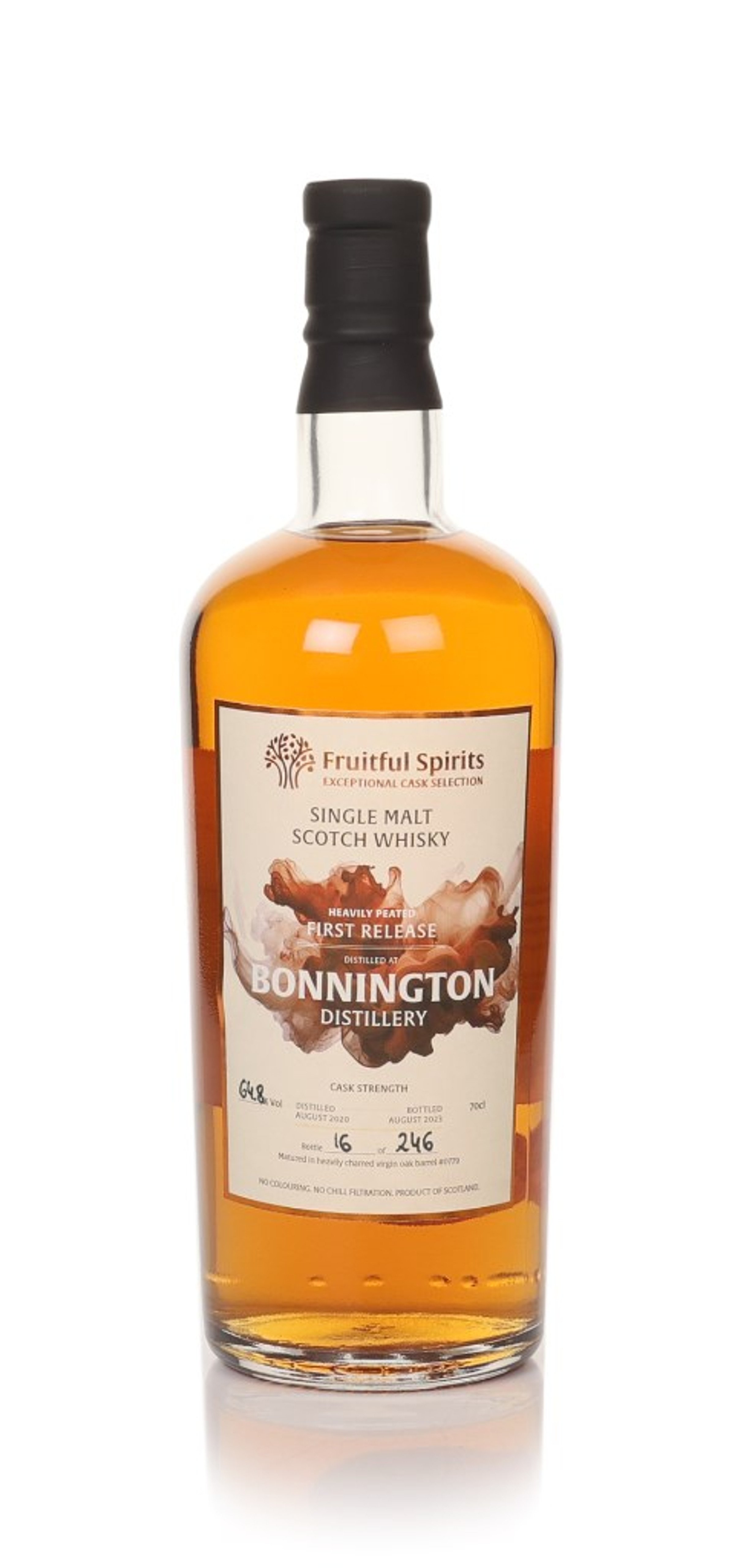 Bonnington Heavily Peated First Release (cask 0779) - Fruitful Spirits 70cl