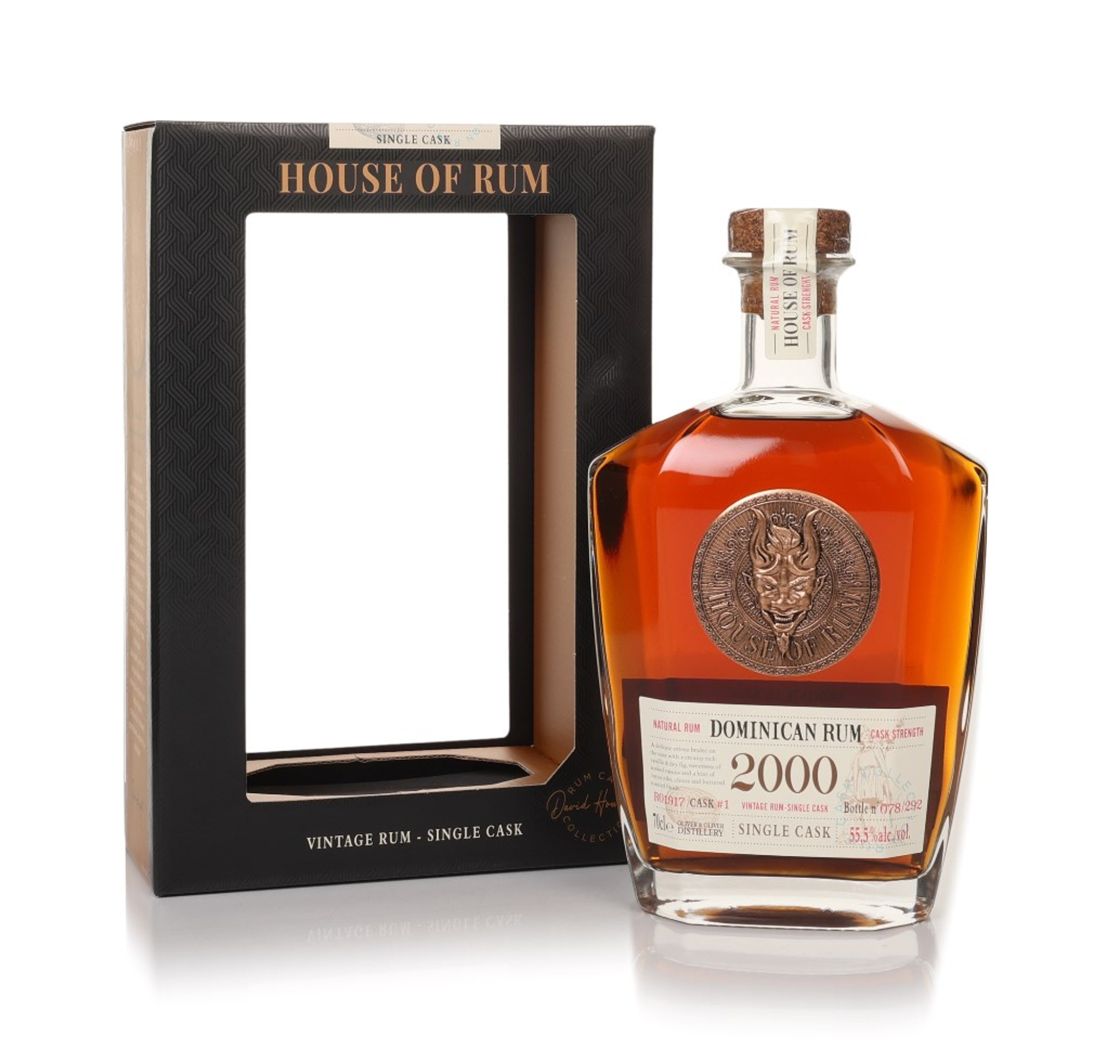 Oliver & Oliver 23 Year Old 2000 Dominican Single Cask Vintage Rum (House of Rum) 70cl