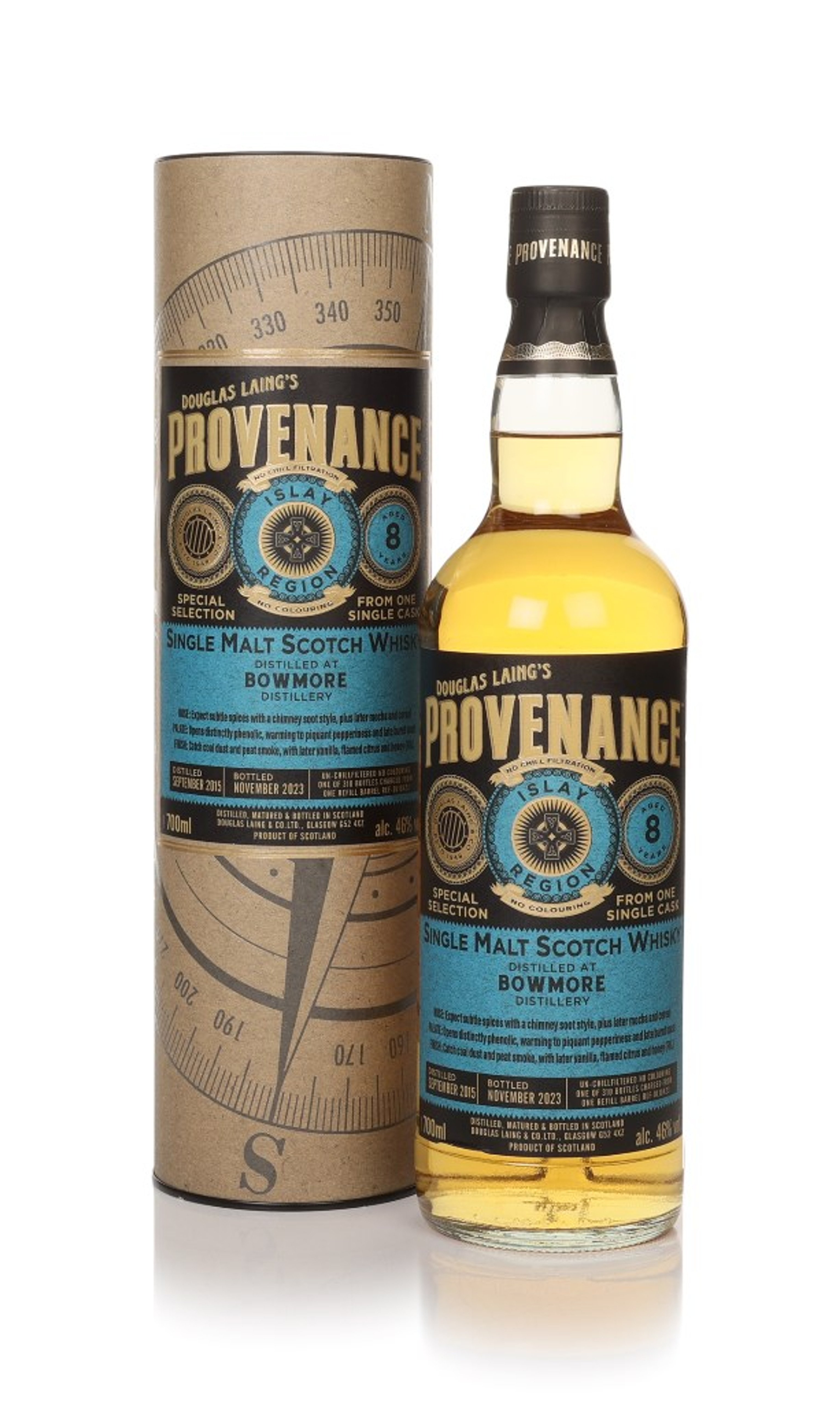 Bowmore 8 Year Old 2015 (cask 18423) - Provenance (Douglas Laing) 70cl