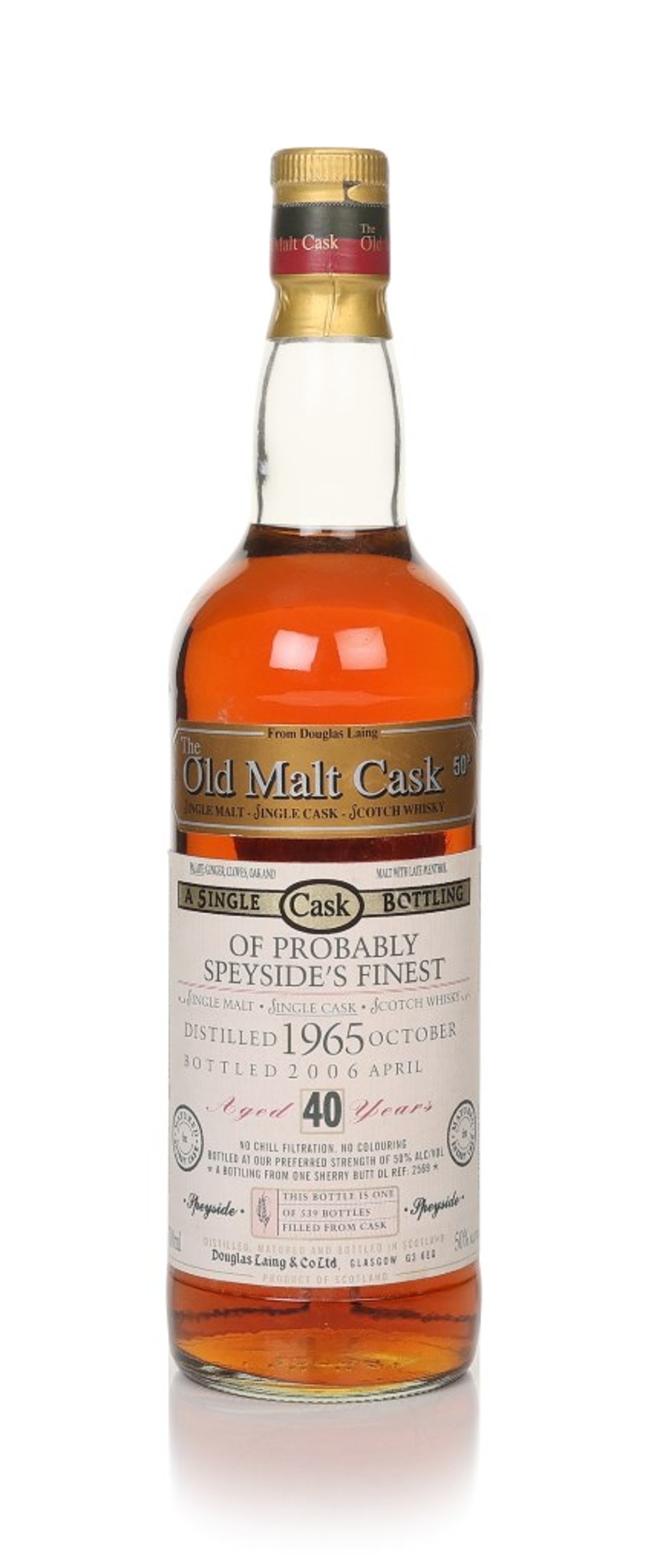 Probably Speyside's Finest Distillery 40 Year Old 1965 (cask 2569) - Old Malt Cask (Douglas Laing) 70cl