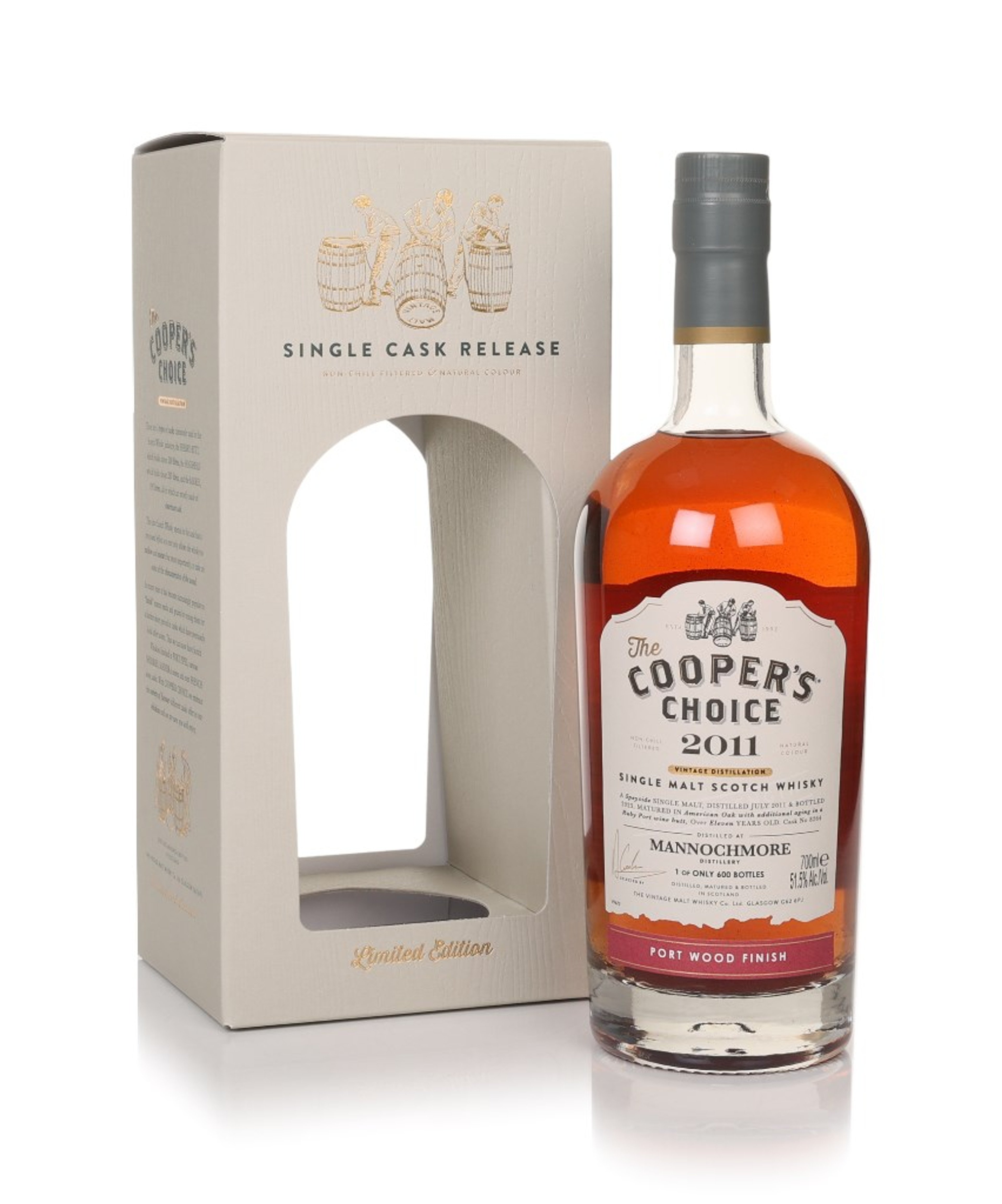 Mannochmore 11 Year Old 2011 (cask 8264) - The Cooper's Choice (The Vintage Malt Whisky Co.) 70cl