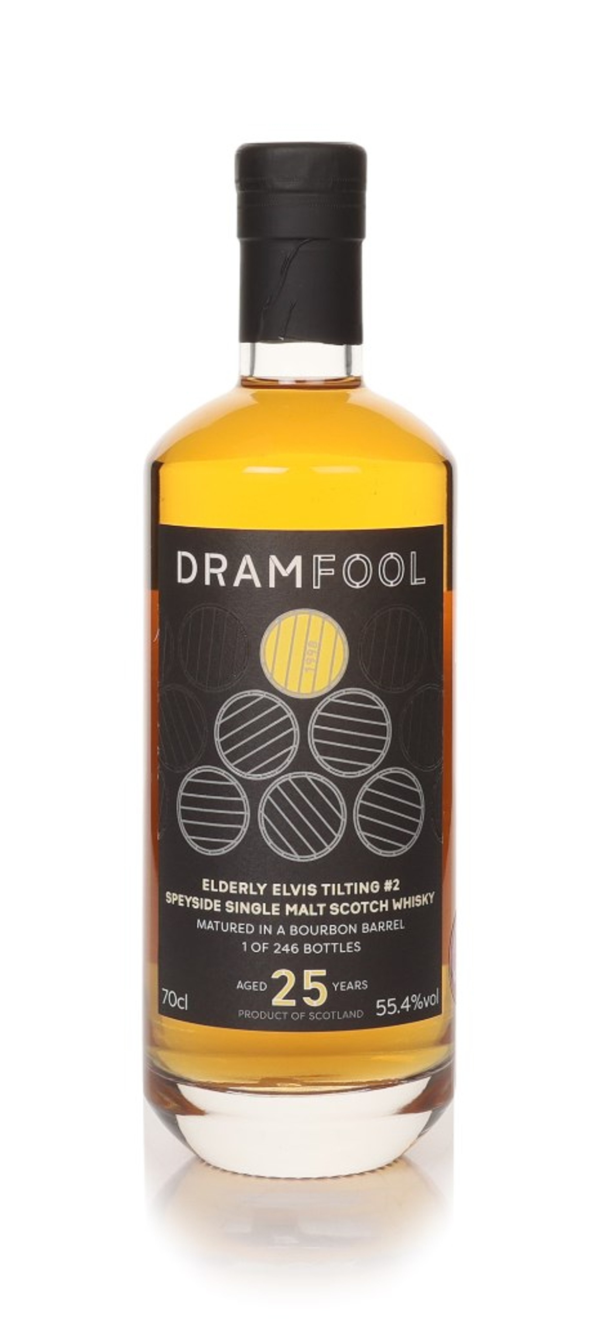 Elderly Elvis Tilting #2 25 Year Old 1998 (cask 4406979) Bourbon Barrel (Dramfool) 70cl