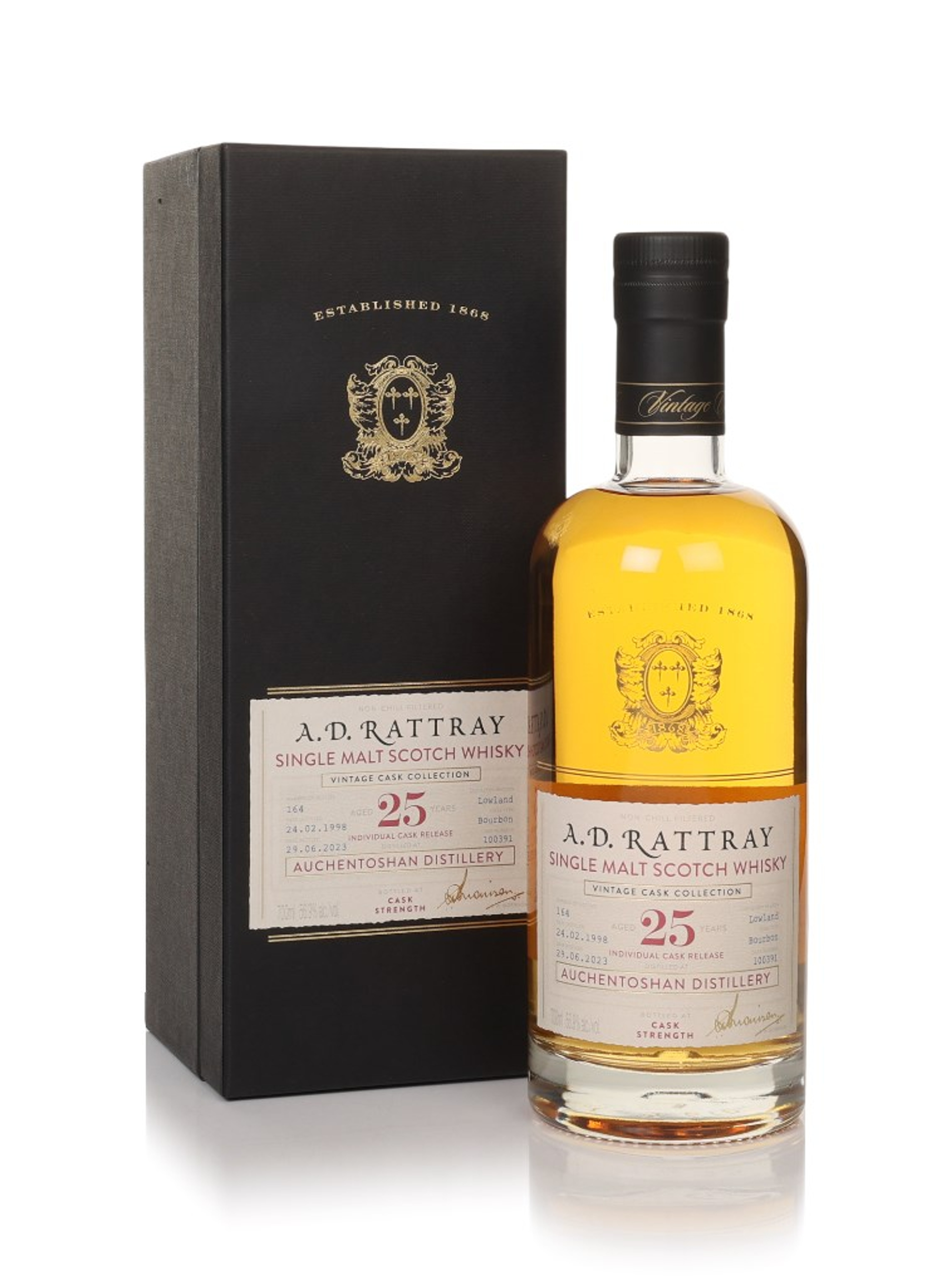 Auchentoshan 25 Year Old 1998 (cask 100391) - Vintage Cask Collection (A.D. Rattray) 70cl