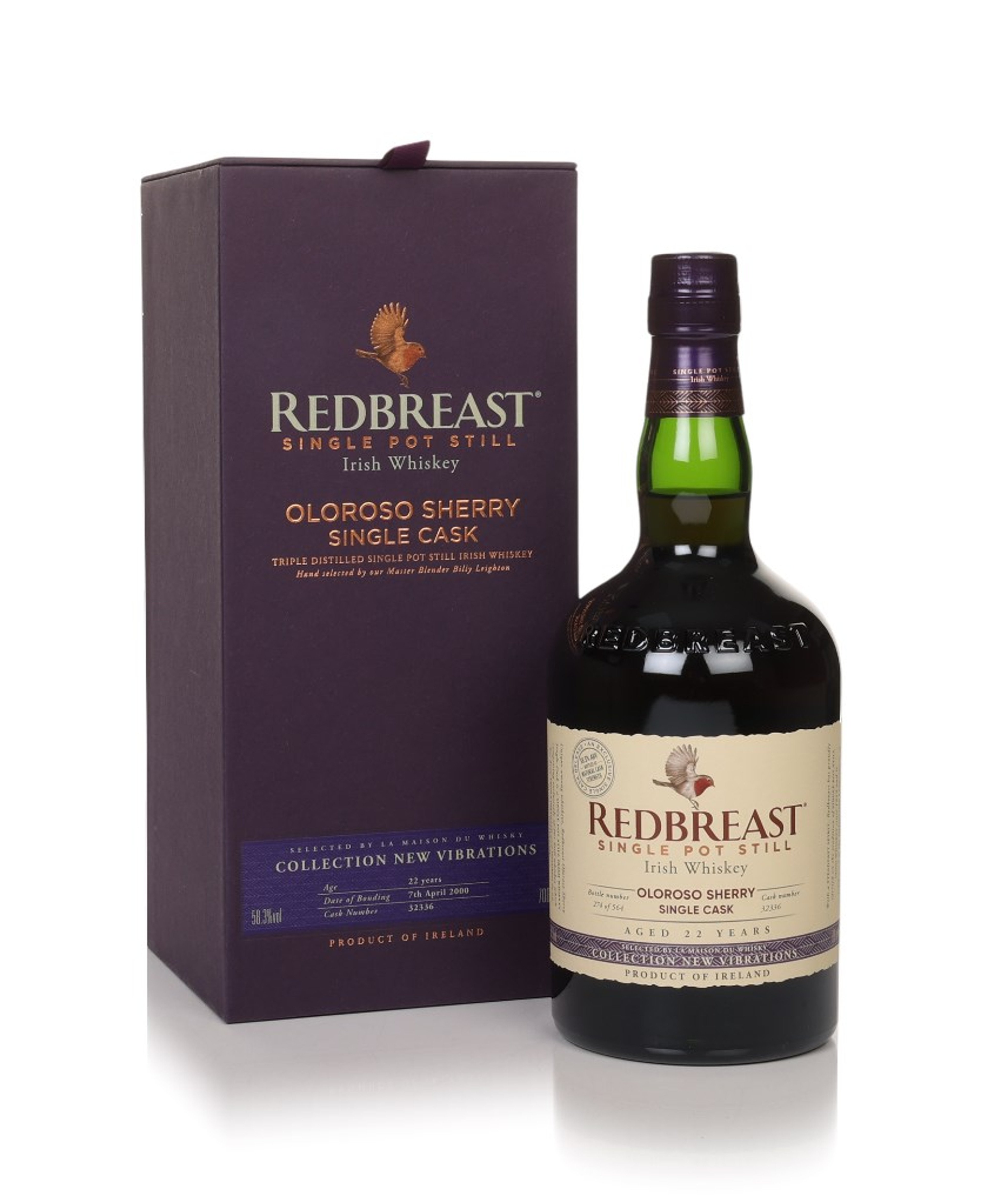 Redbreast 22 Year Old 2000 Oloroso Sherry Single Cask (cask 32336) - New Vibrations 70cl