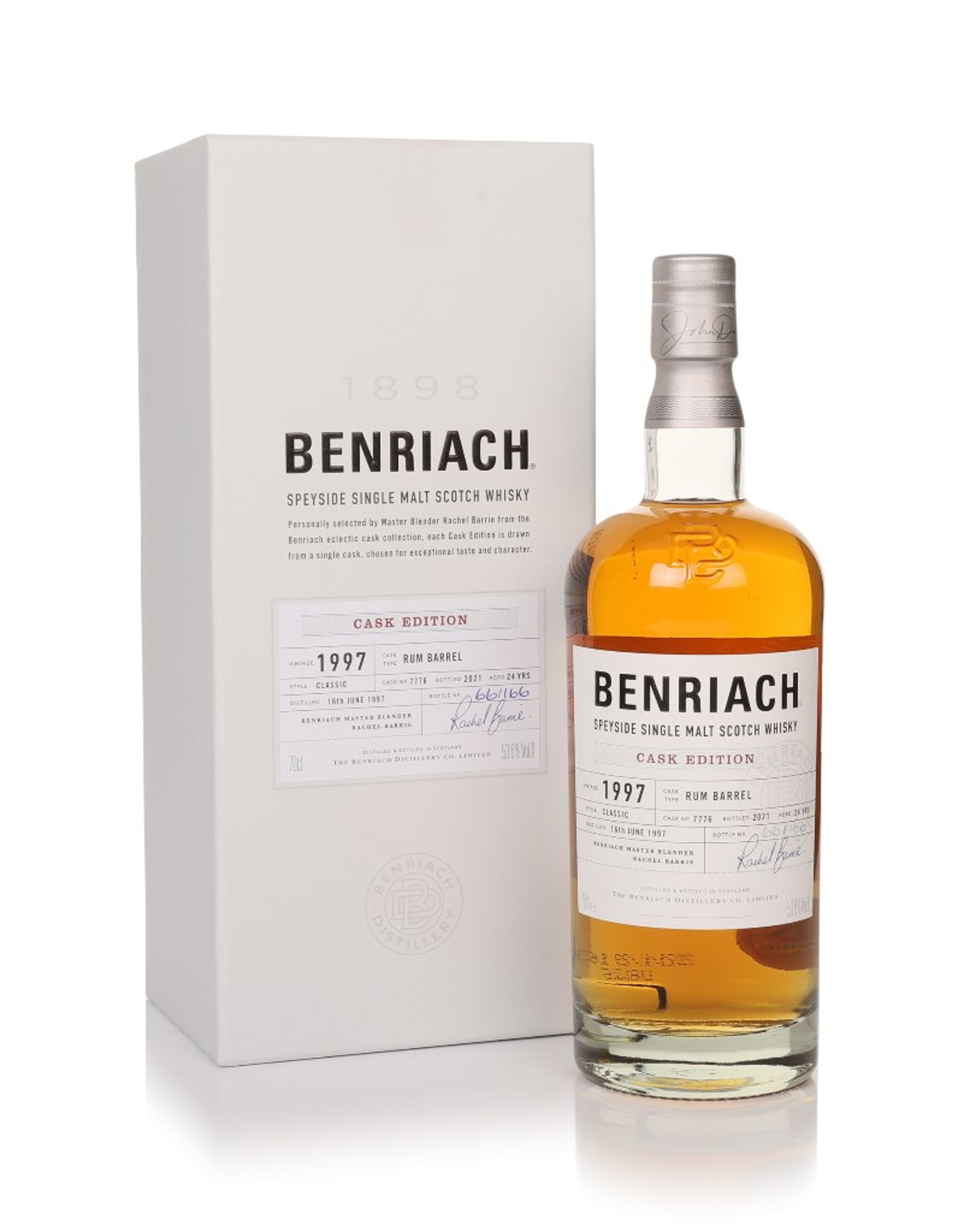 Benriach 24 Year Old 1997 (cask 7776) Cask Edition - Rum Barrel 70cl