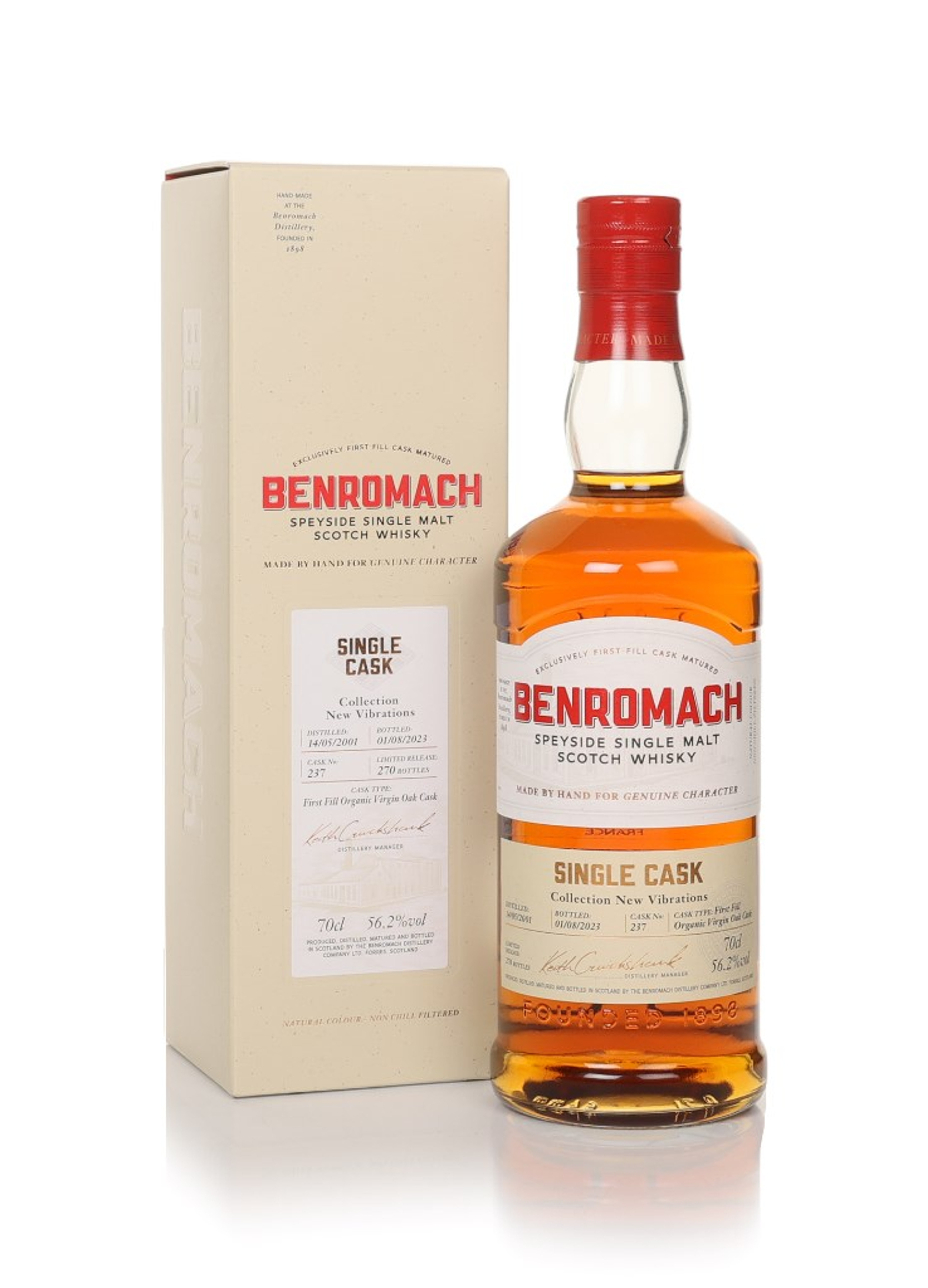Benromach 22 Year Old 2001 (cask  237) Collection New Vibrations 70cl