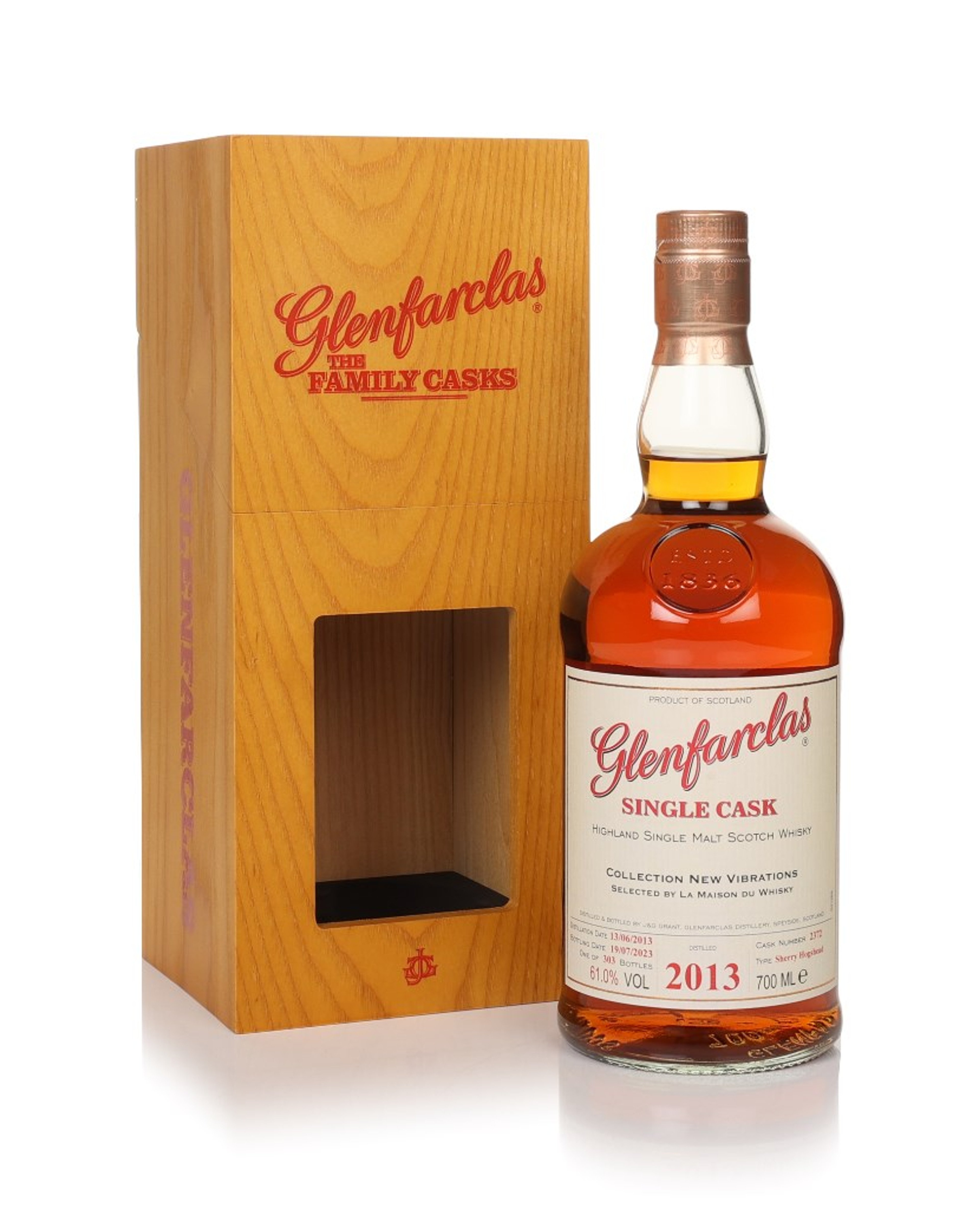 Glenfarclas 10 Year Old 2013 (cask 2372) - The Family Cask New Vibrations 70cl