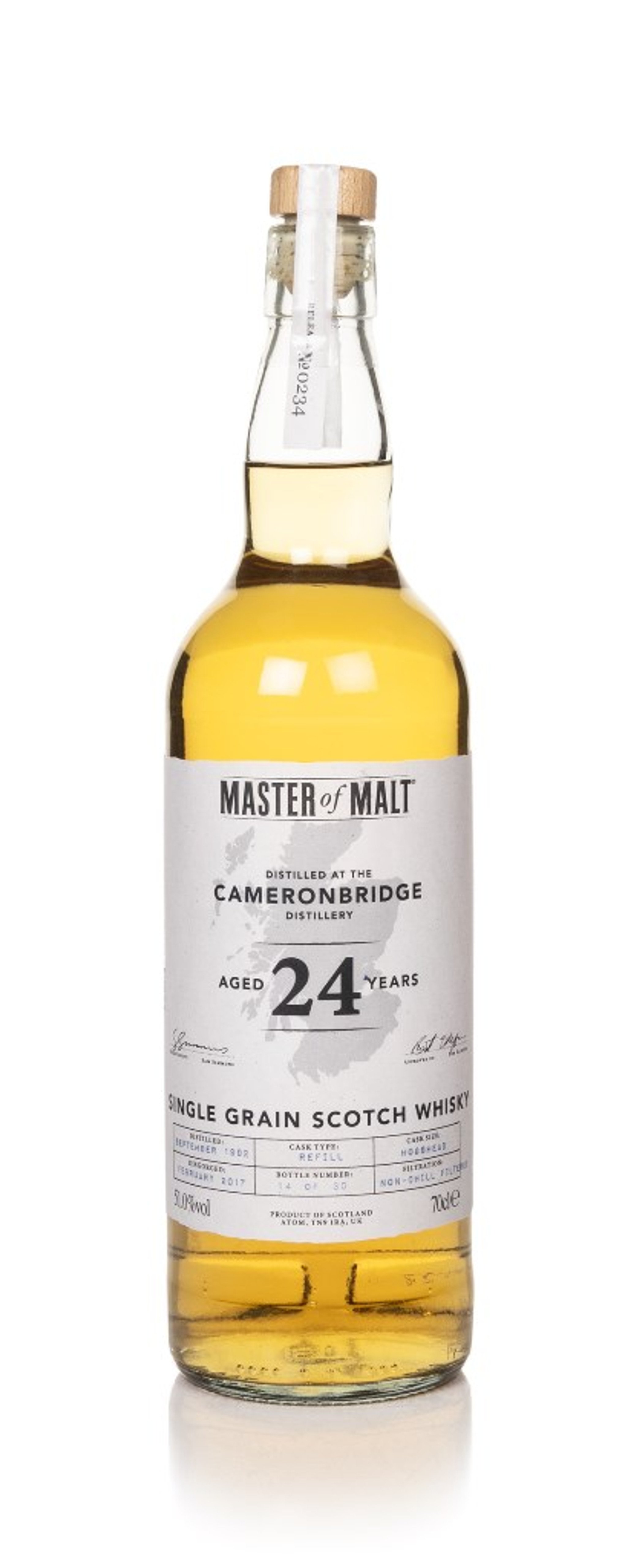 Cameronbridge 24 Year Old 1992 (Master of Malt) 70cl