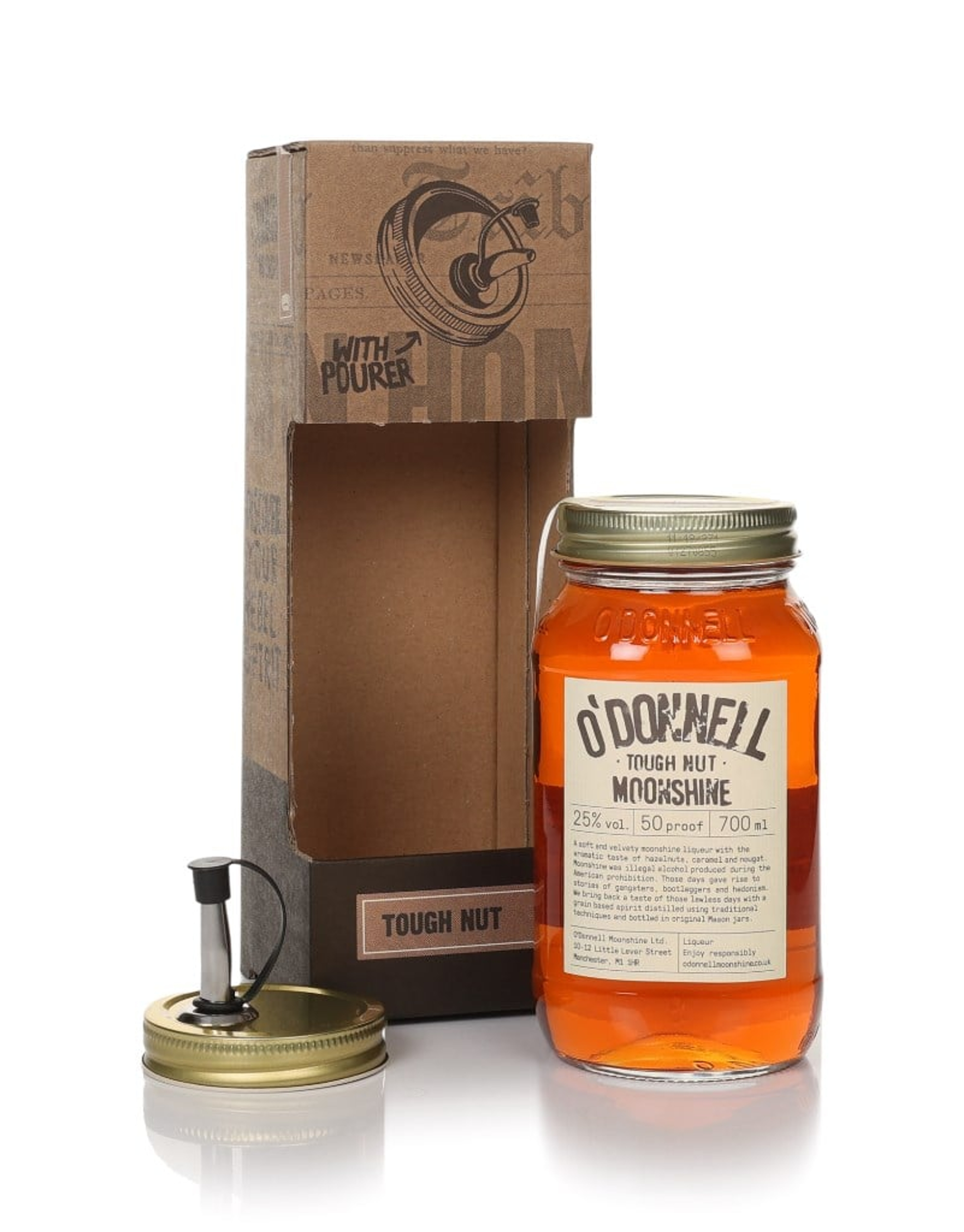 O'Donnell Tough Nut Gift Set with Pourer 70cl